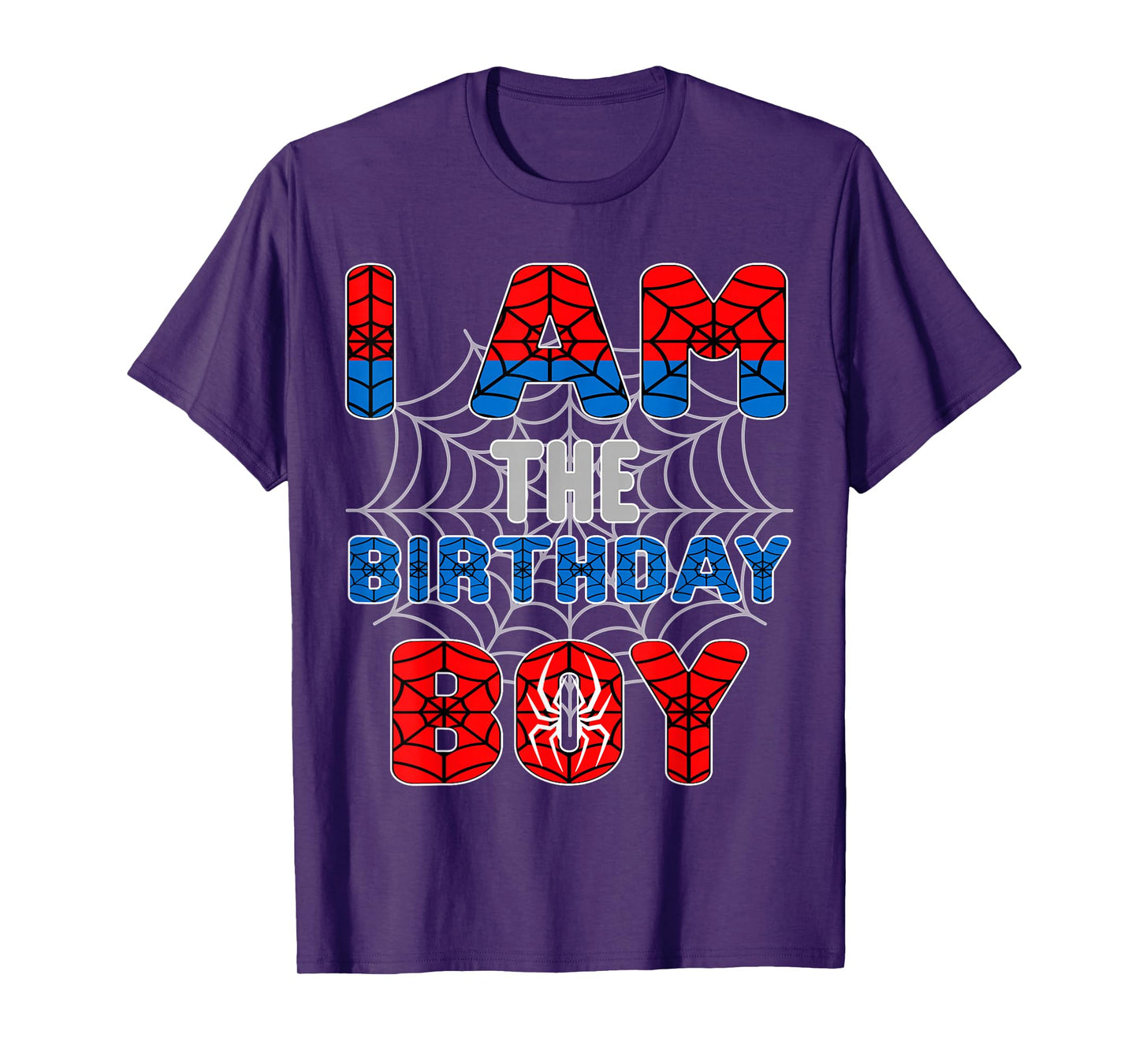 Spider Web Birthday Party I'm The Birthday Boy T-Shirt