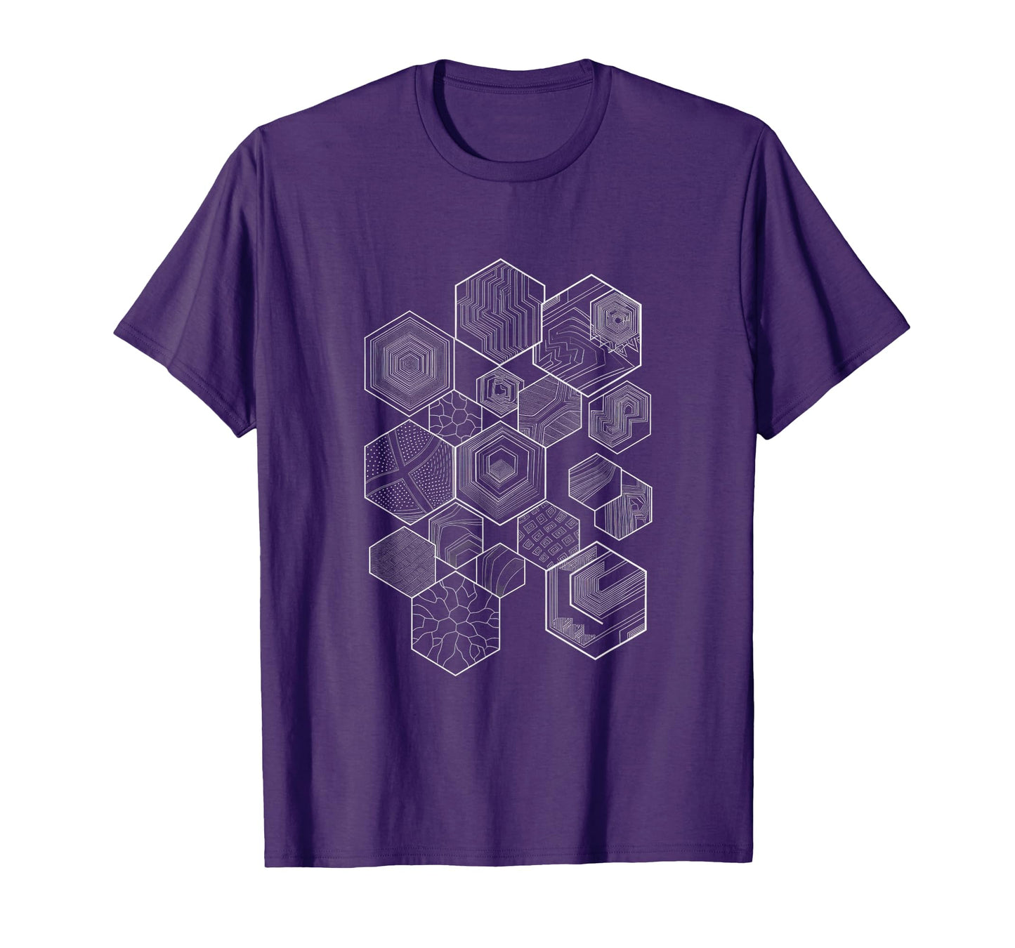Sacred Geometry Hexagonal Pattern Chaos Esoteric T-Shirt
