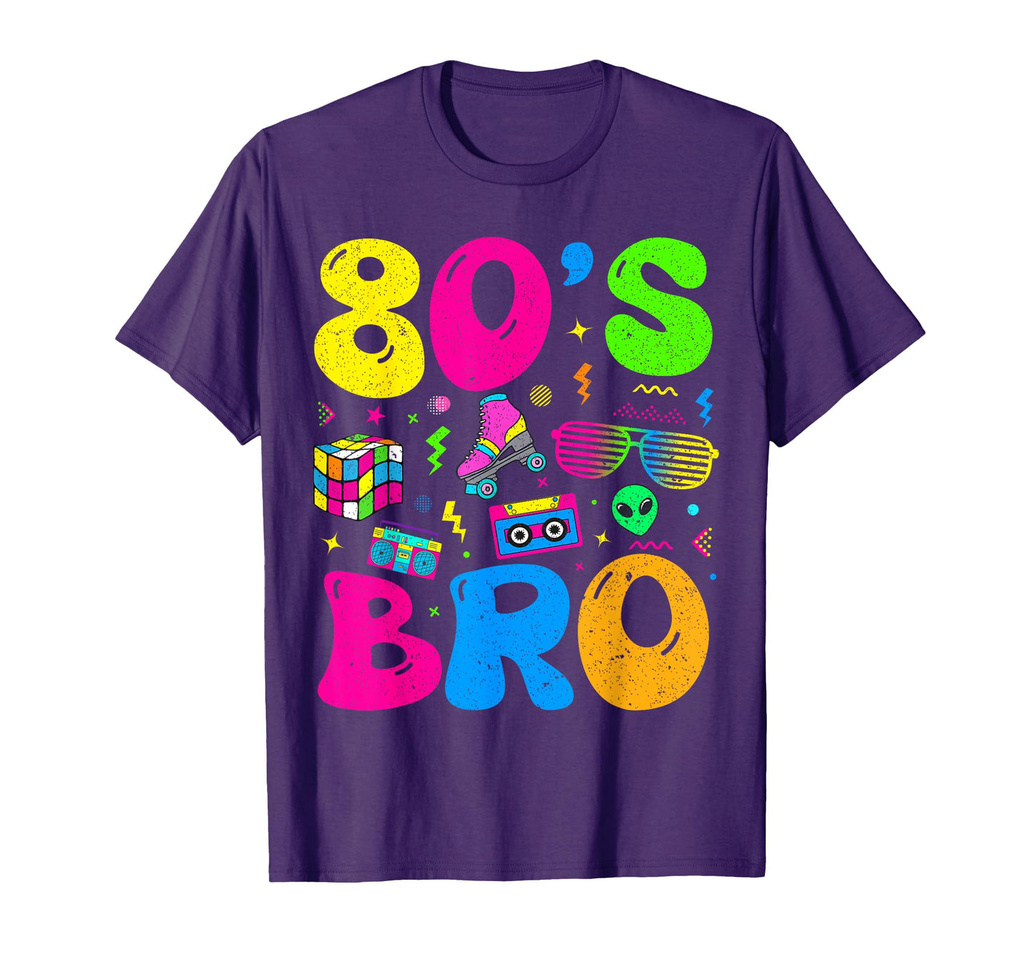 80s Bro 1980s Fashion 80 Theme Party Outfit Eighties Costume T-Shirt