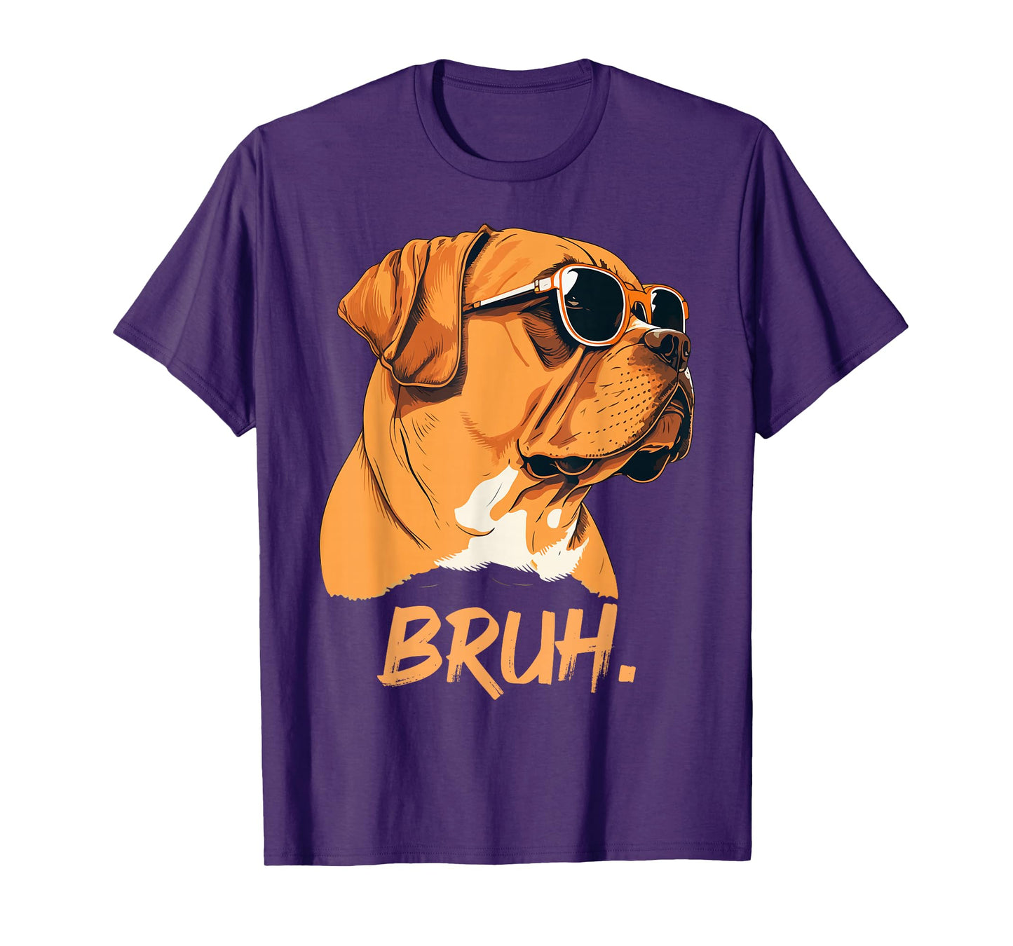 Bruh Funny Meme Saying Bruh with Dog face Teens Boy Girls T-Shirt