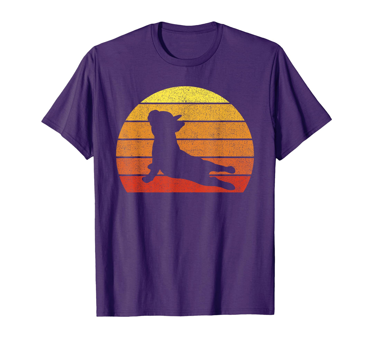 Retro Vintage French Bulldog Shirt Yoga Funny French Bulldog T-Shirt