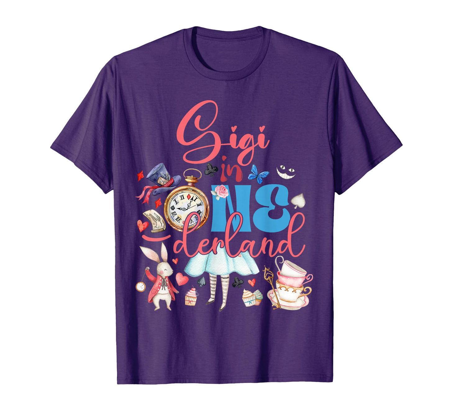Alice Gigi in ONEderland Birthday Family T-Shirt