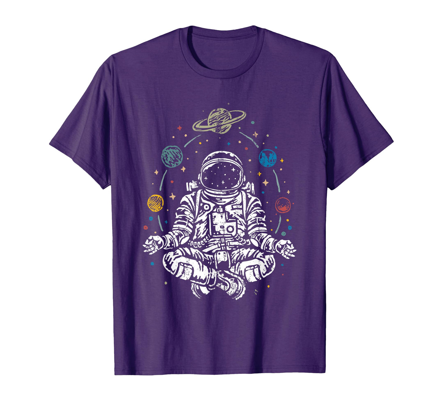 Namaste Planet Outer Space Cosmonaut Yoga Gift Astronaut T-Shirt