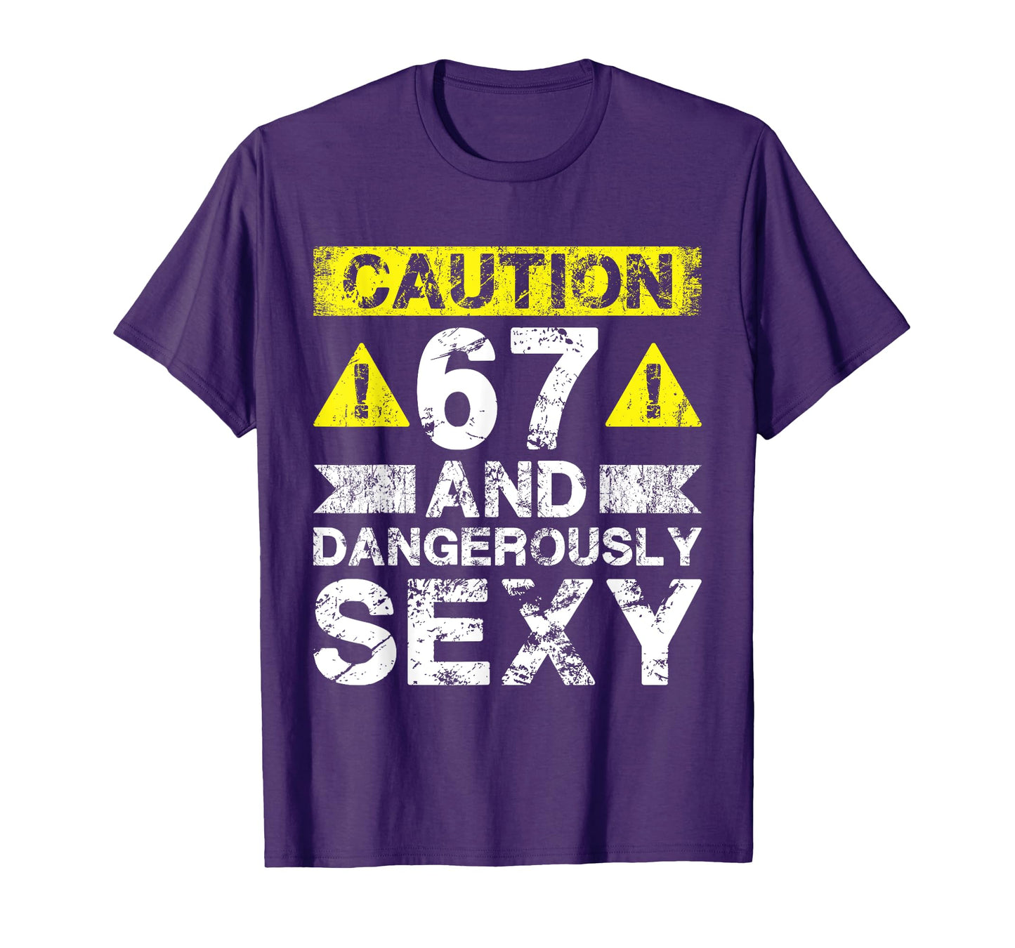 67 And Dangerously Sexy - 67 Year Old Funny 67th Birthday T-Shirt