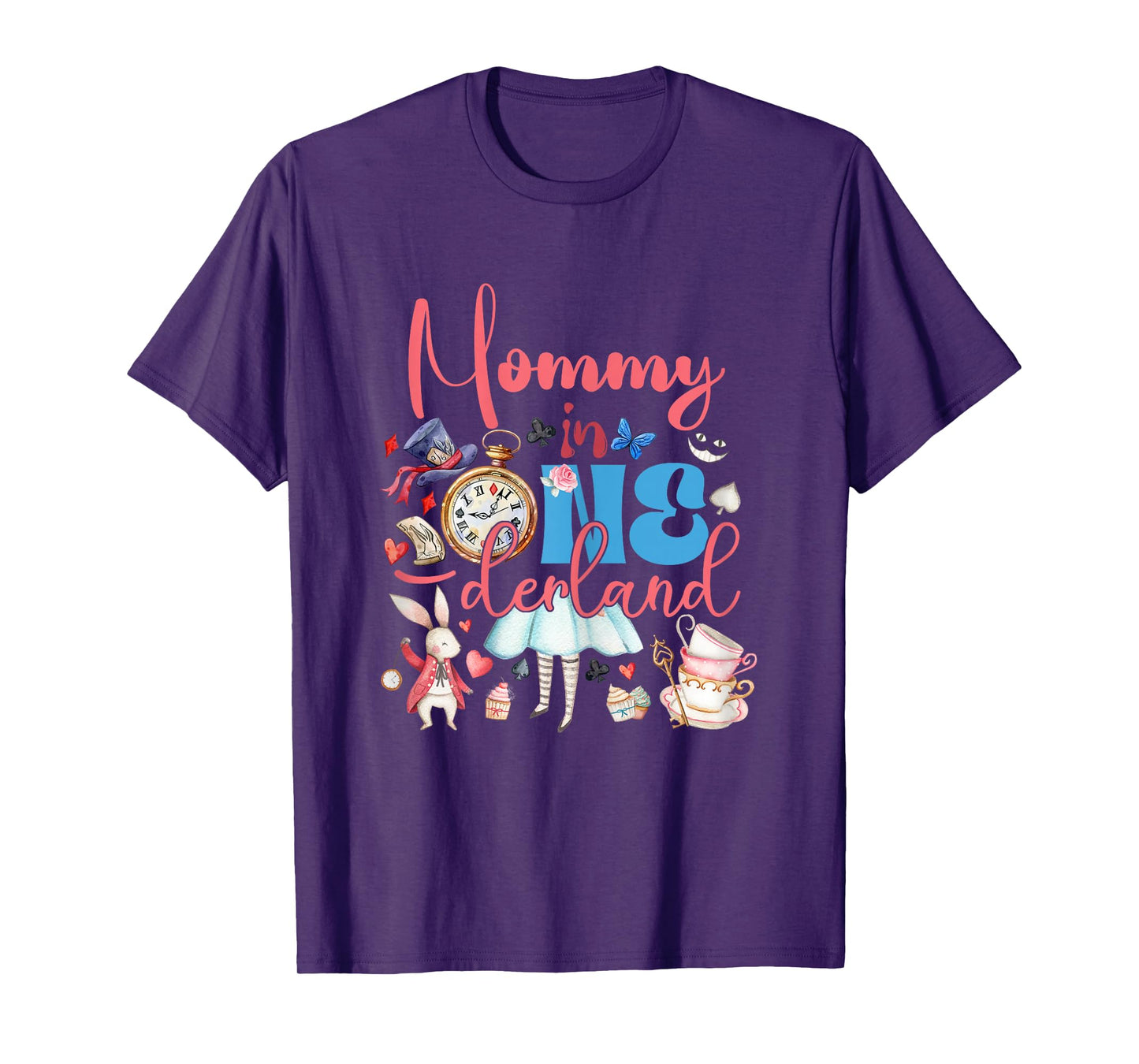Alice Mommy in ONEderland Birthday Family T-Shirt