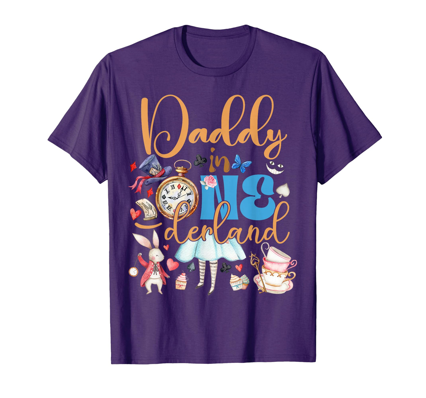 Alice Daddy in ONEderland Birthday Family T-Shirt