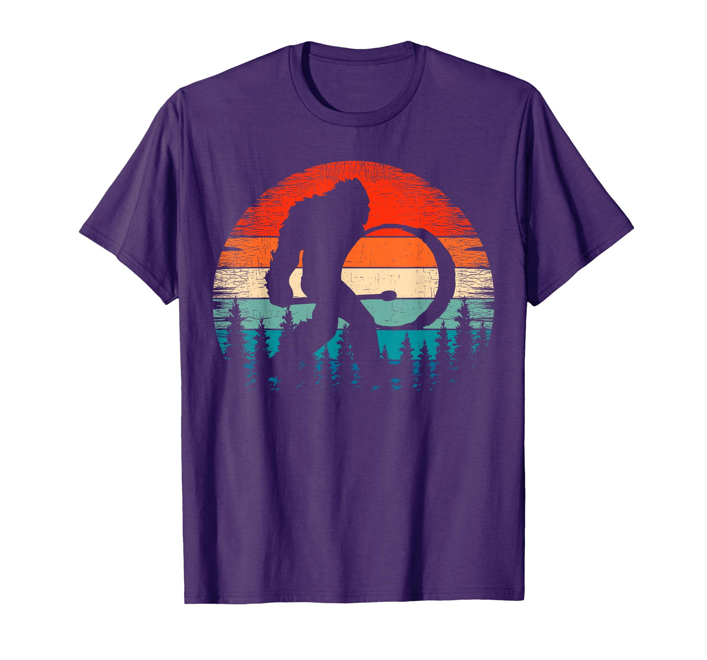 Bigfoot Drum Player Marching Band Sasquatch Bass Drummer T-Shirt