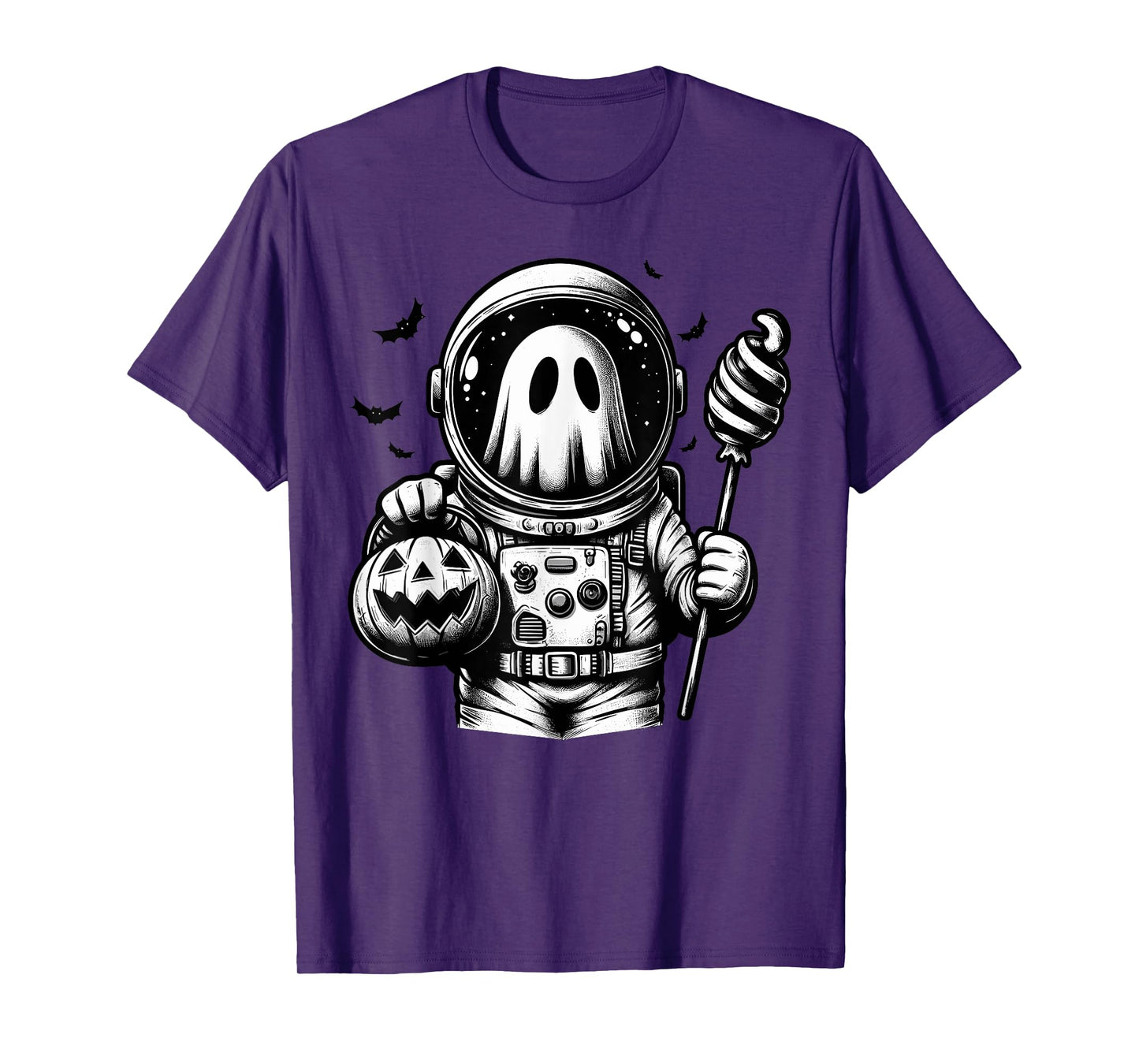 Halloween Astronaut Costume Ghost Animal Boo Spooky T-Shirt