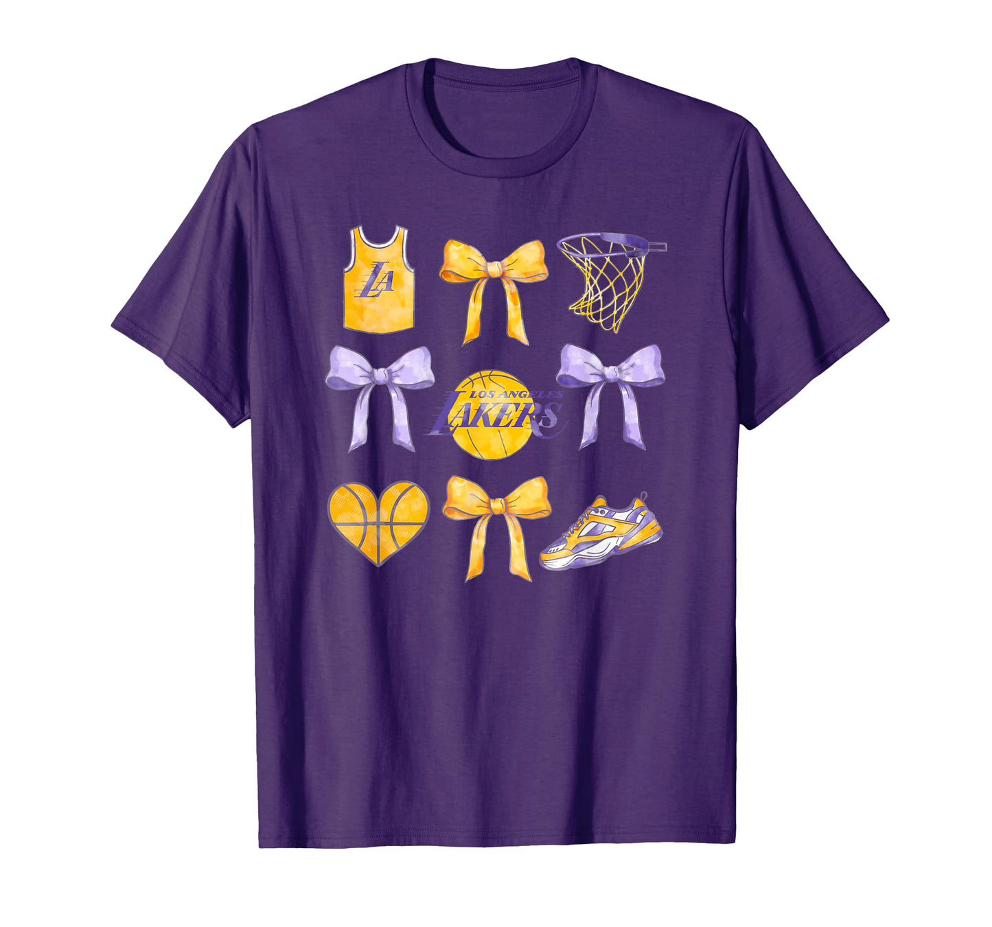 NBA Los Angeles Lakers Bow Grid T-Shirt