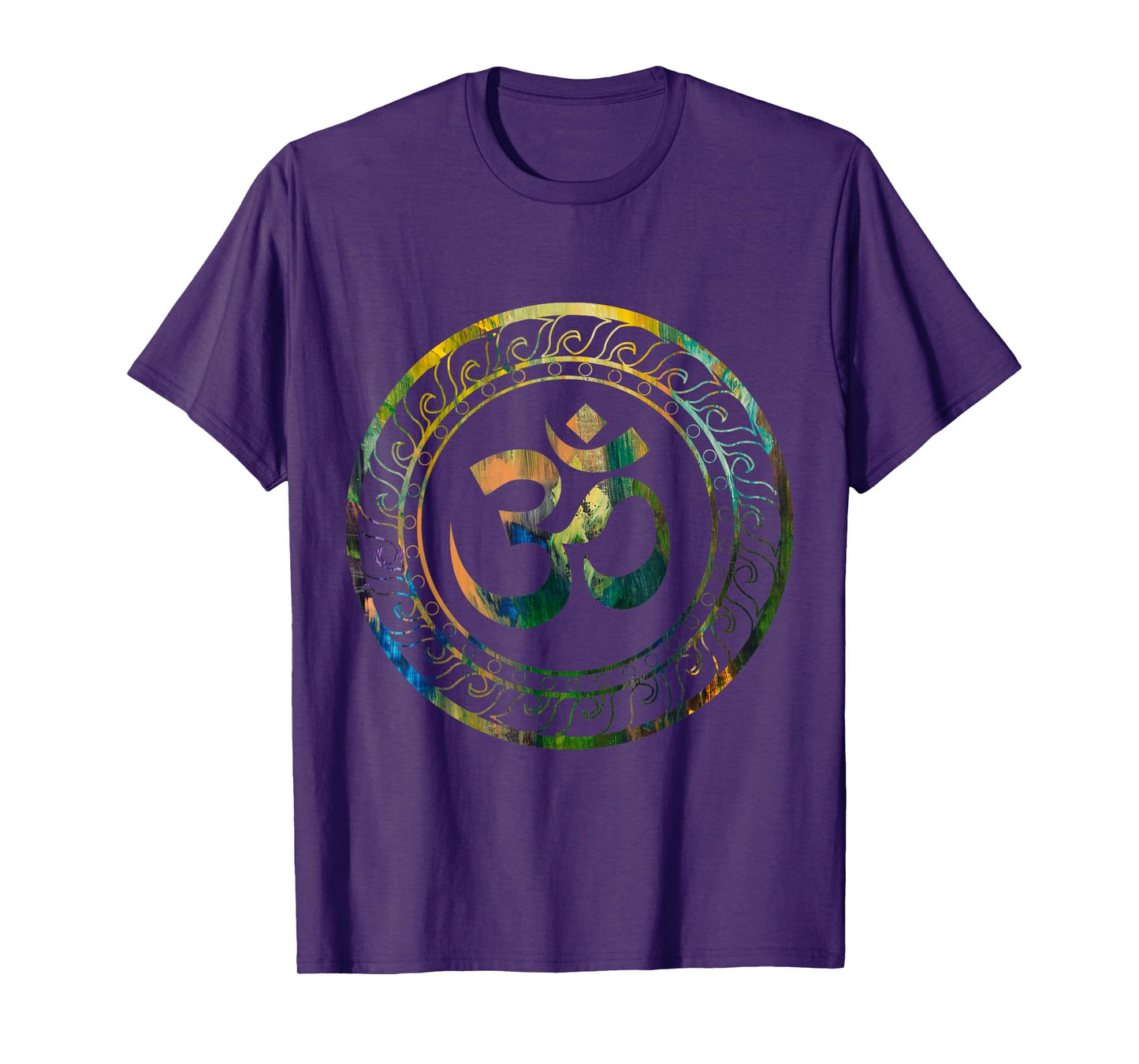 Zen Gift Ideas Om Ohm Aum Buddhism Symbol Yoga Sanskrit Unisex-Adults Black Short Sleeve Classic Fit T-Shirt