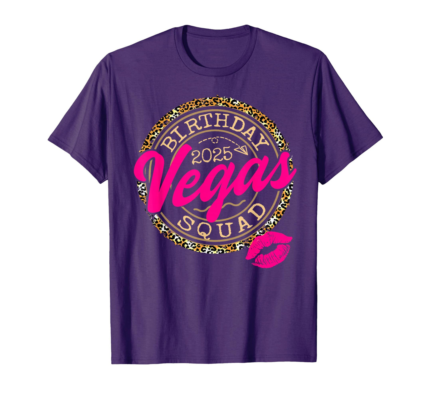 Las Vegas Girls Trip 2025 Shirts Crew Vegas Birthday Squad T-Shirt