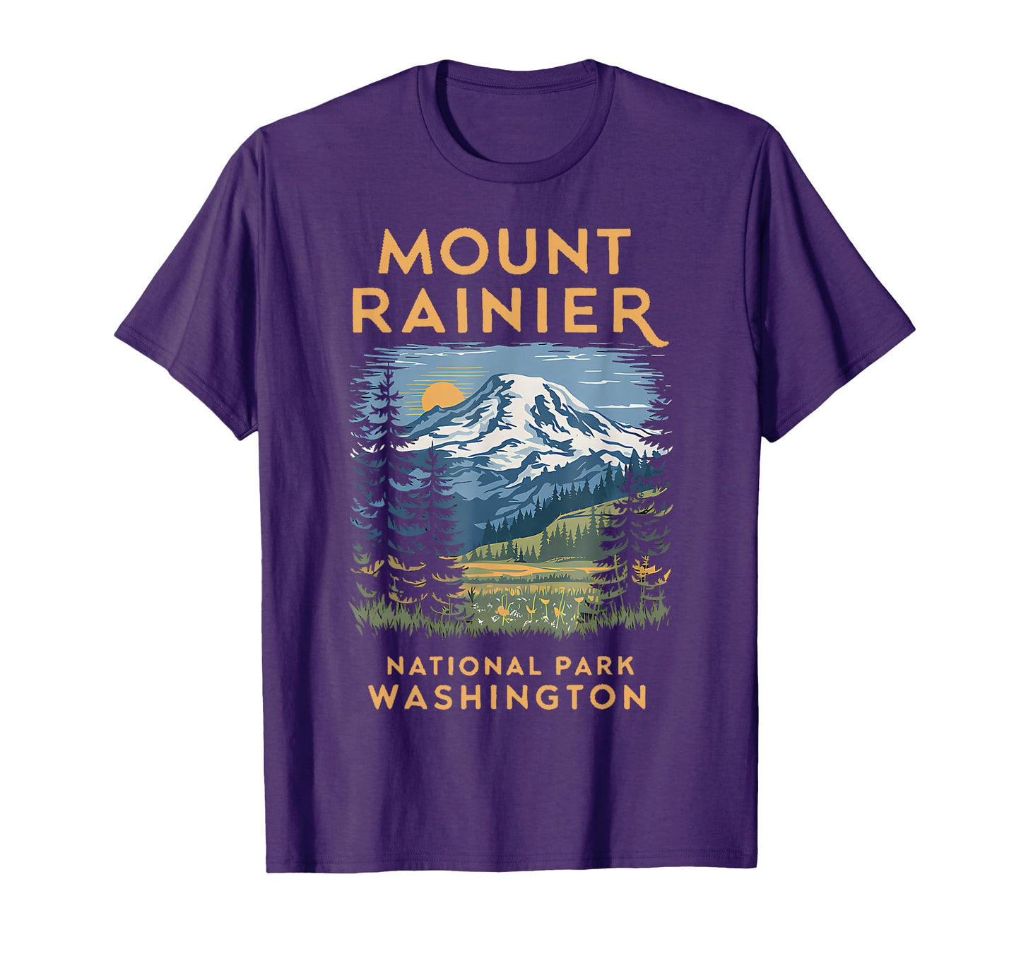 Stunning Mount Rainier National Park Scenic Washington T-Shirt