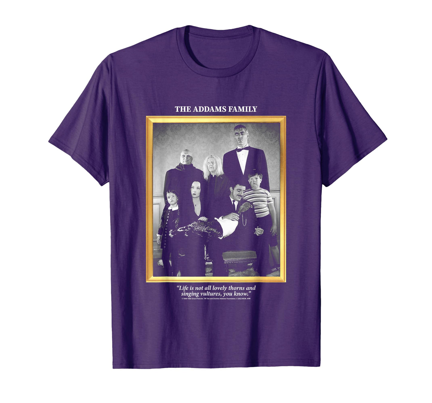 The Addams Family Not All Lovely Thorns Family Portrait T-Shirt