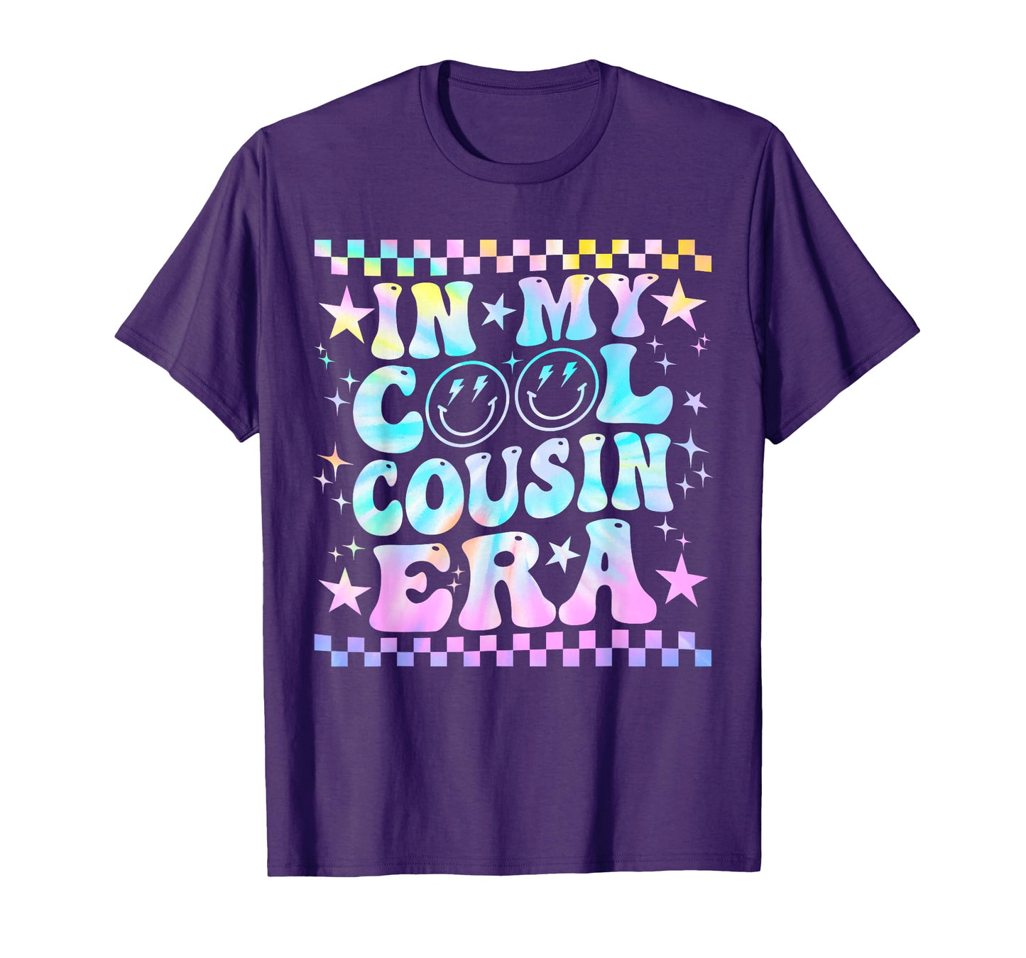 Tie Dye Groovy In My Cool Cousin Era Funny Family T-Shirt
