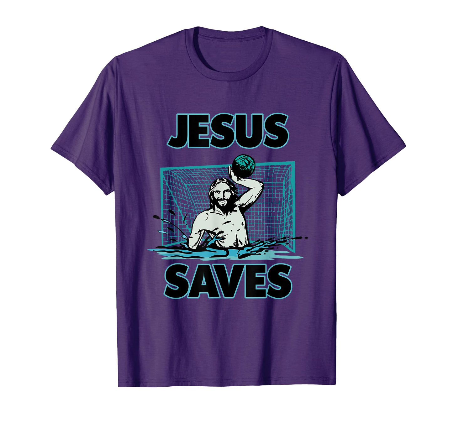 Jesus The Water Polo Goalie Saves T Shirt For Christian Men T-Shirt