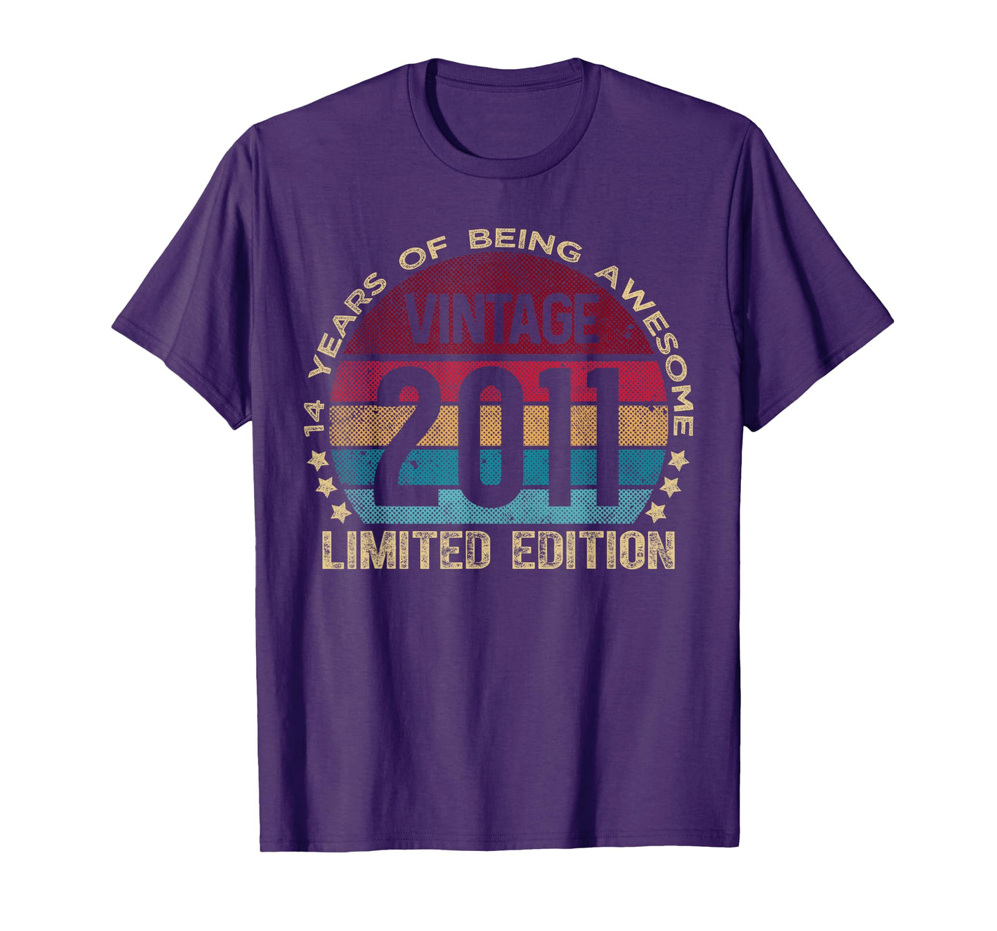 14 Year Old Gifts Vintage 2011 Limited Edition 14th Birthday T-Shirt