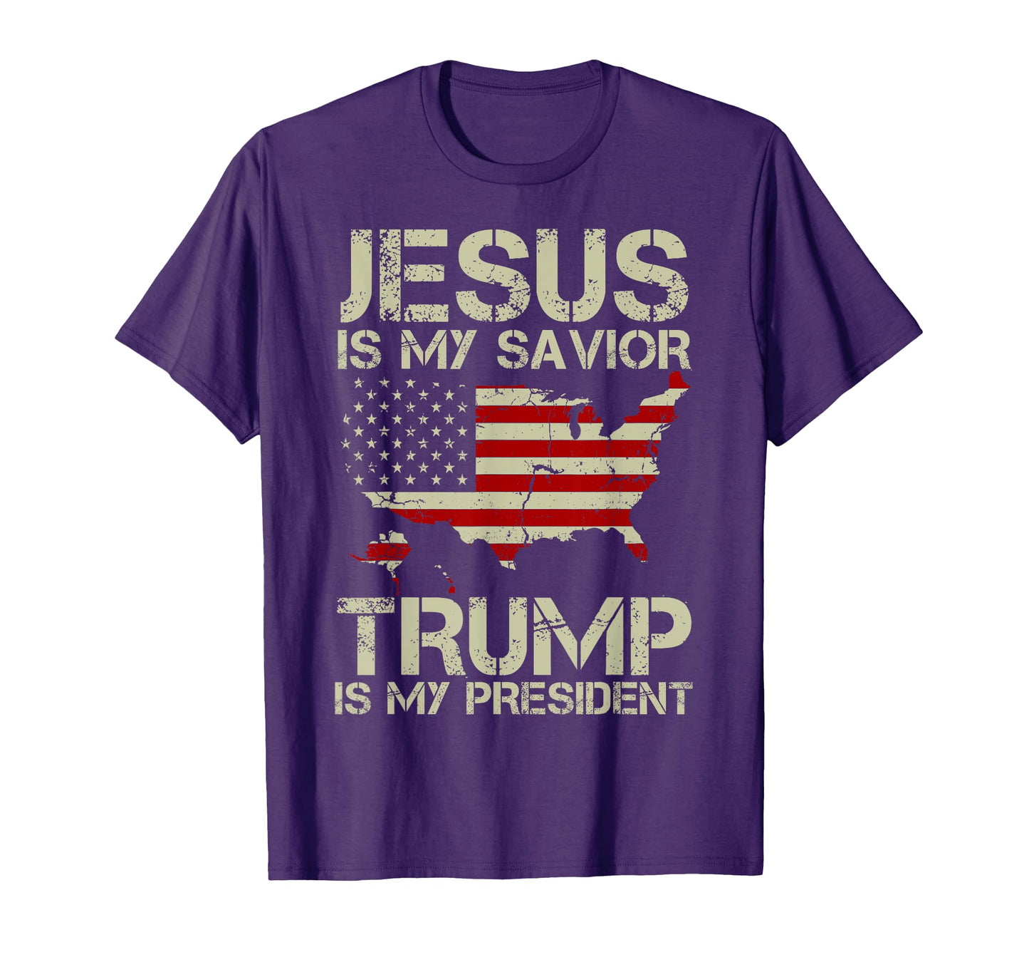 Jesus Is My Savior Trump Is My President Shirt for men women T-Shirt