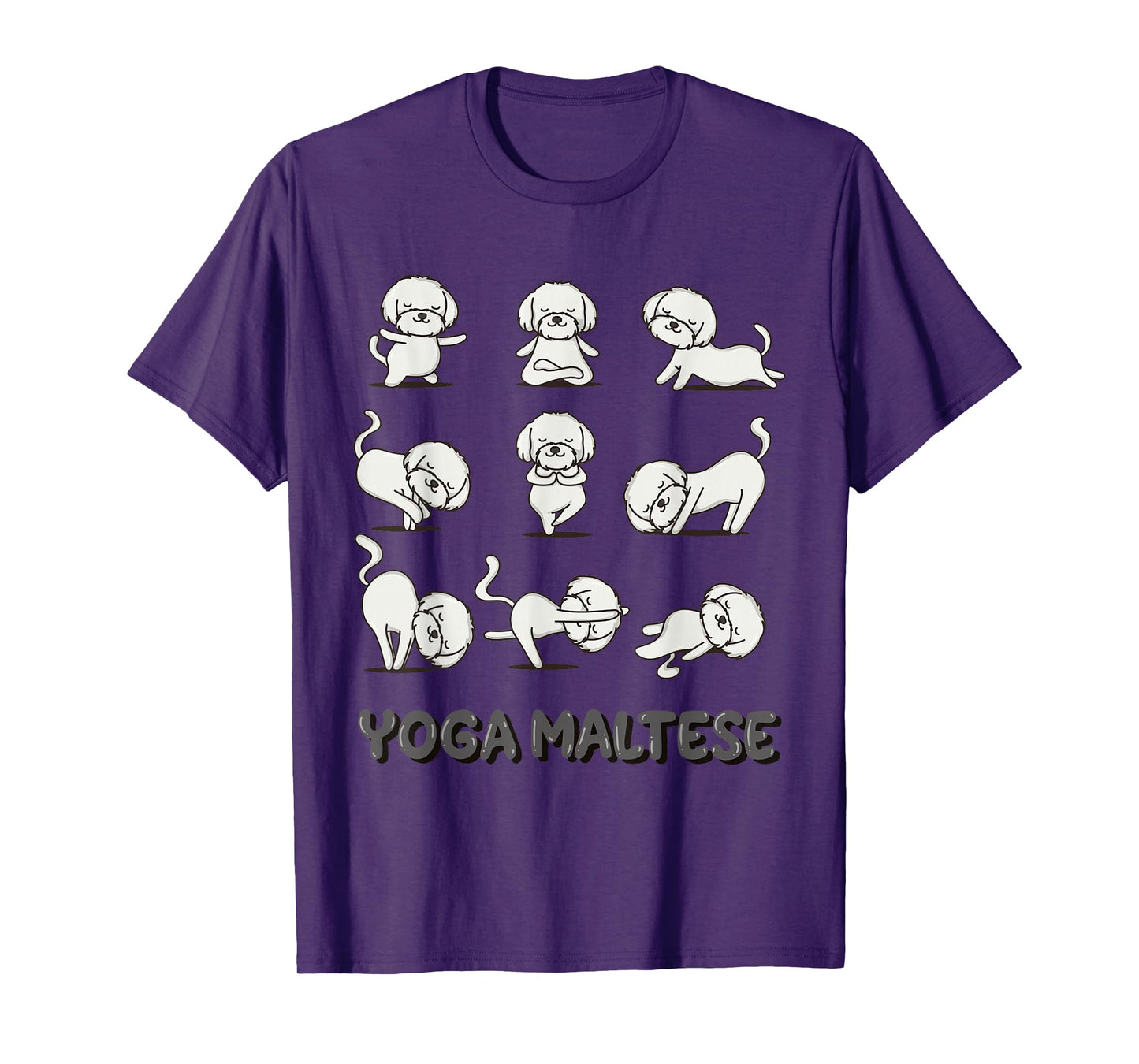 Maltese Yoga Shirt Maltese Yoga Pose Meditation T-Shirt
