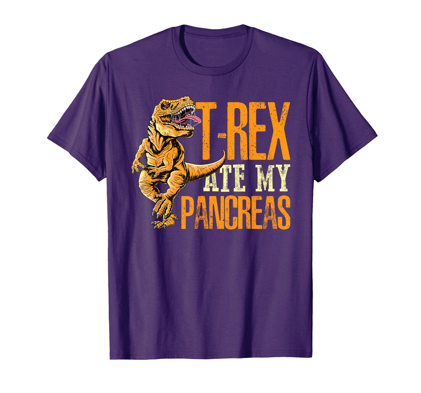 T Rex Ate My Pancreas Type 1 Diabetes Awareness Day Dinosaur T-Shirt