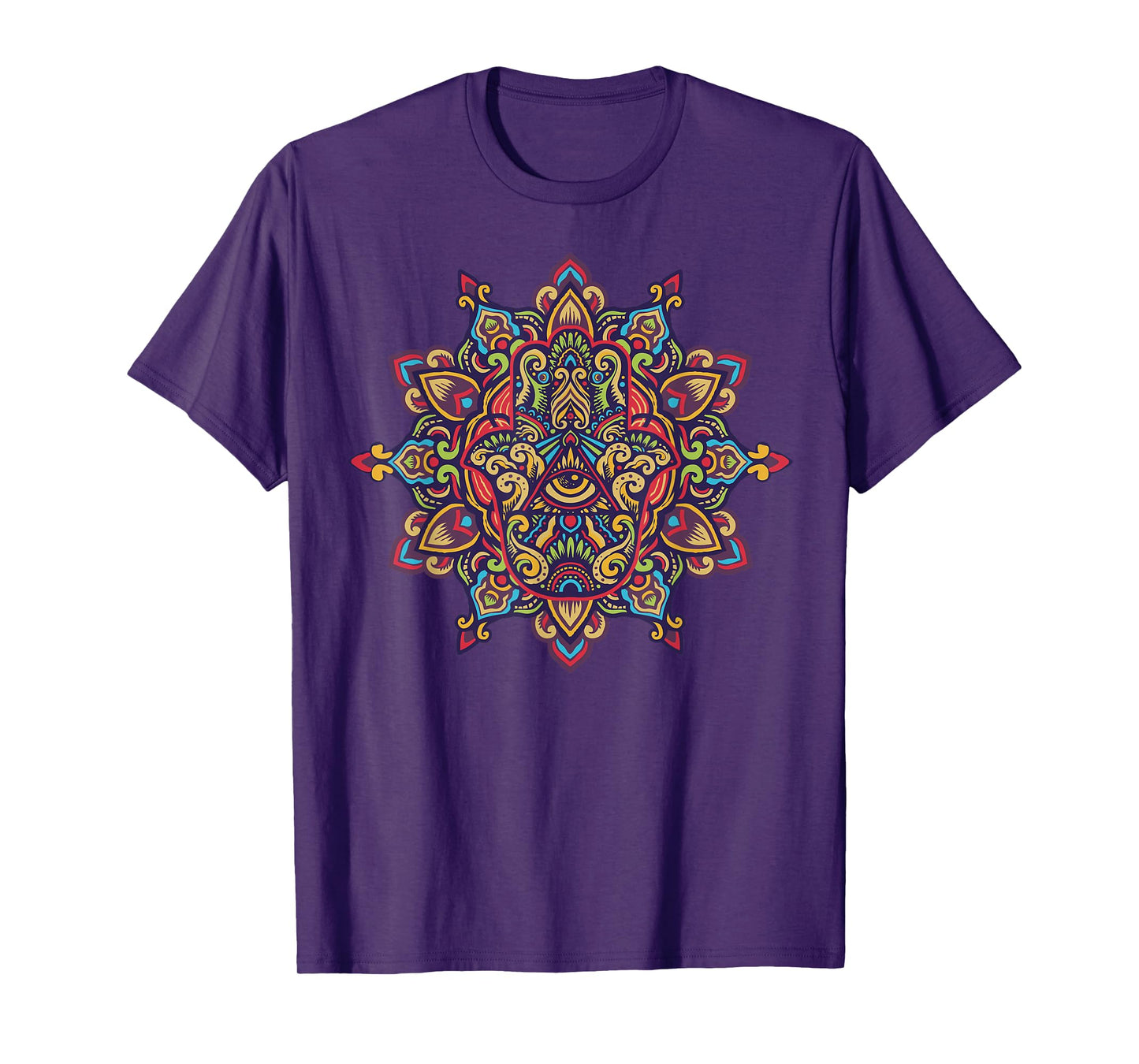 Spiritual Mystic Eye Third Eye All Seeing Eye Hamsa Hand T-Shirt