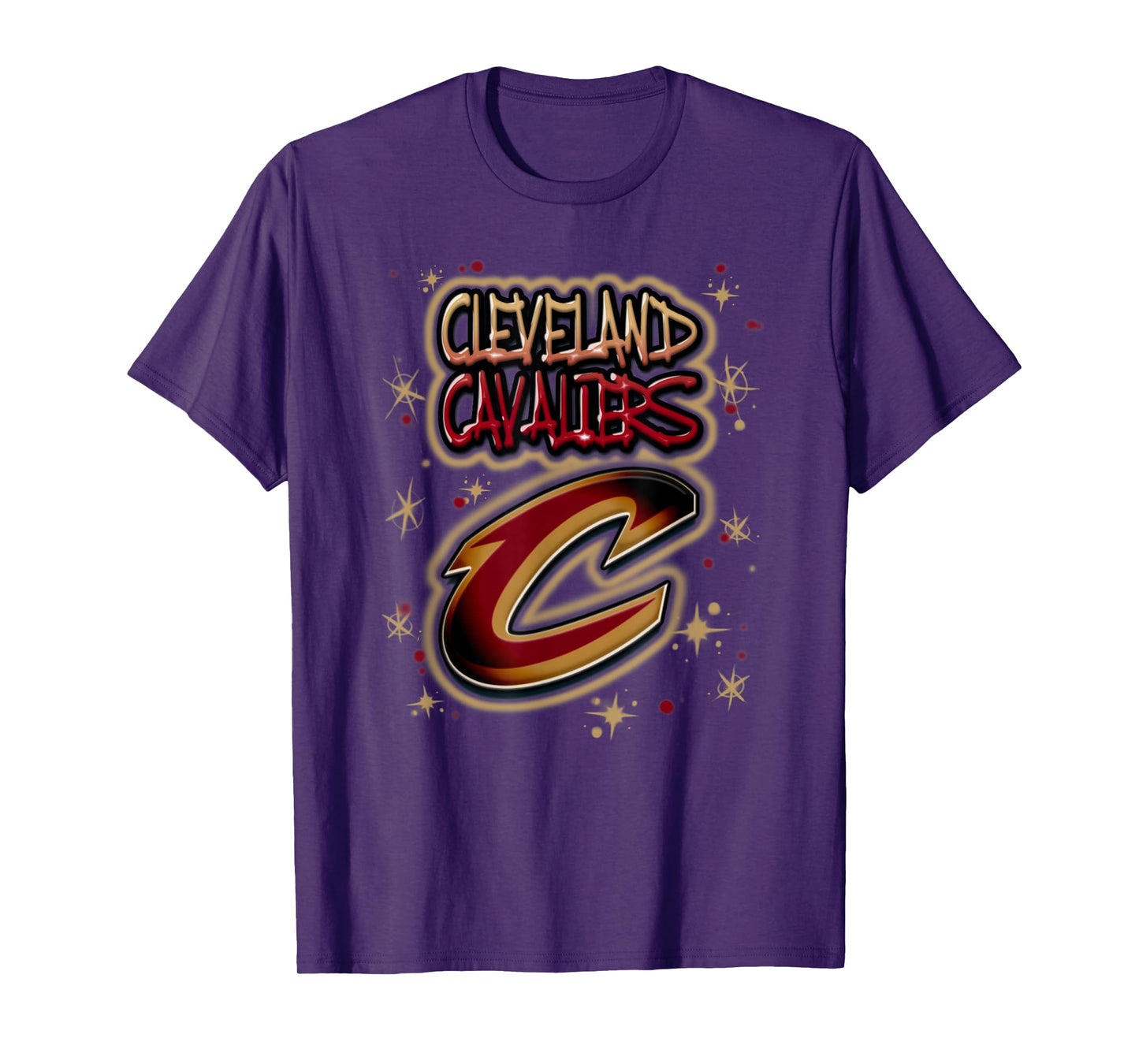 NBA Cleveland Cavaliers Airbrush Logo T-Shirt