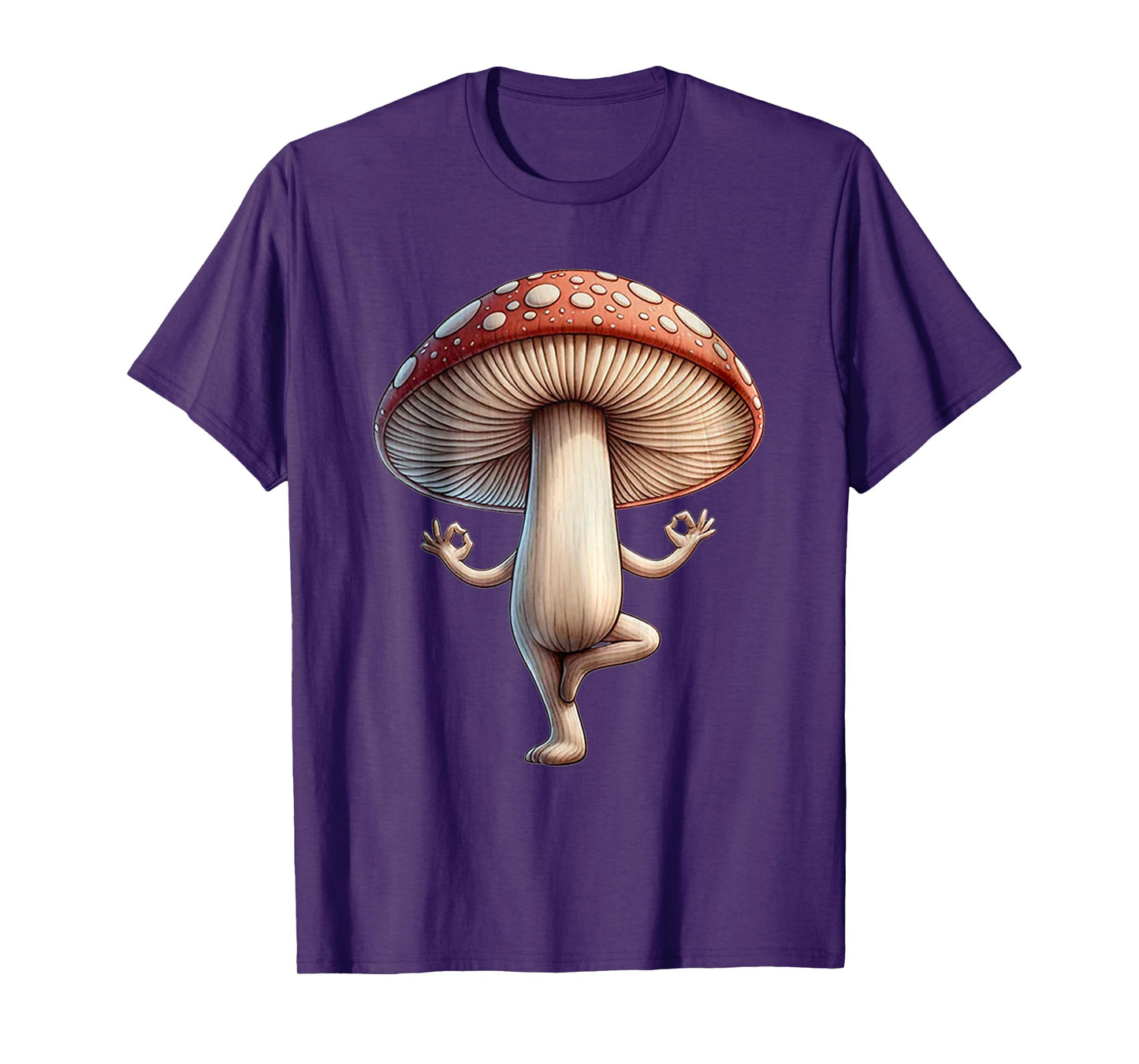Funny Yoga Mushroom T-Shirt
