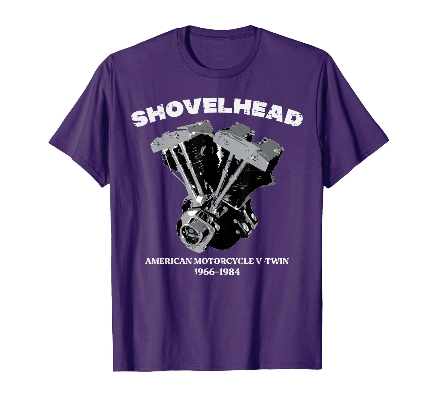 Biker Shovelhead Motorcycle Engine Vintage Men Women Kids T-Shirt