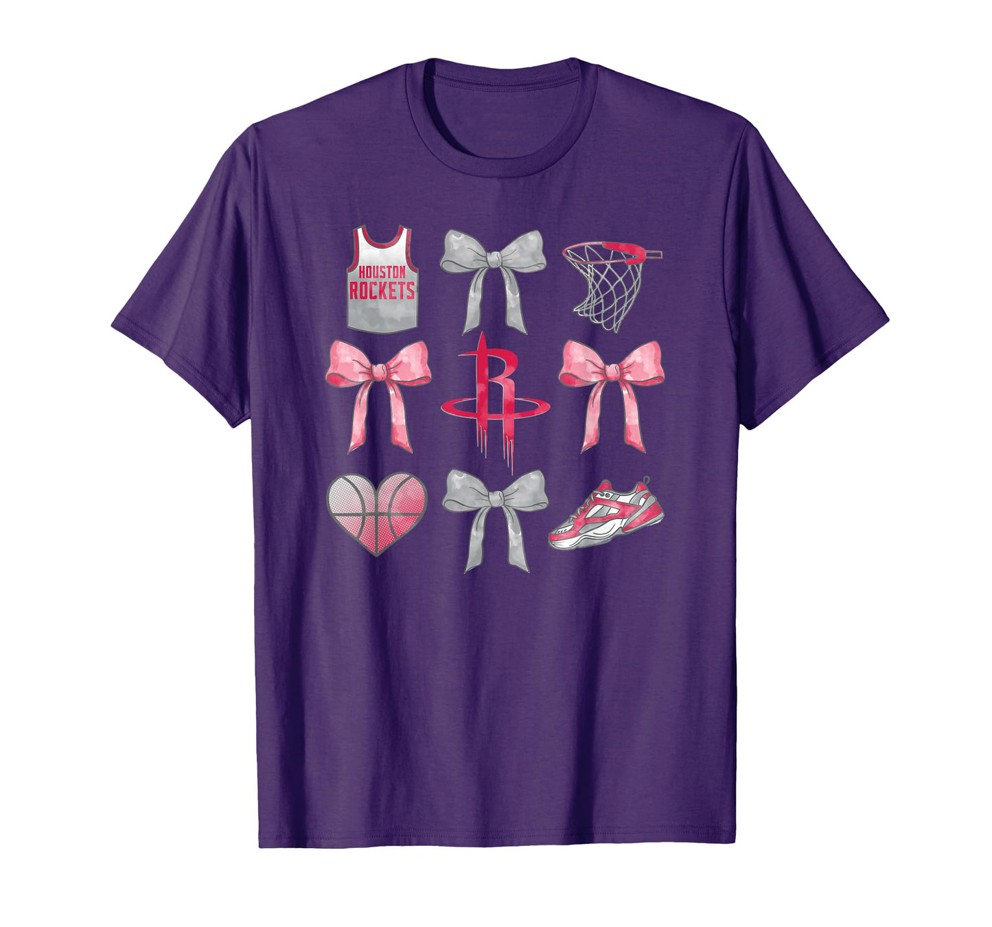NBA Houston Rockets Bow Grid T-Shirt