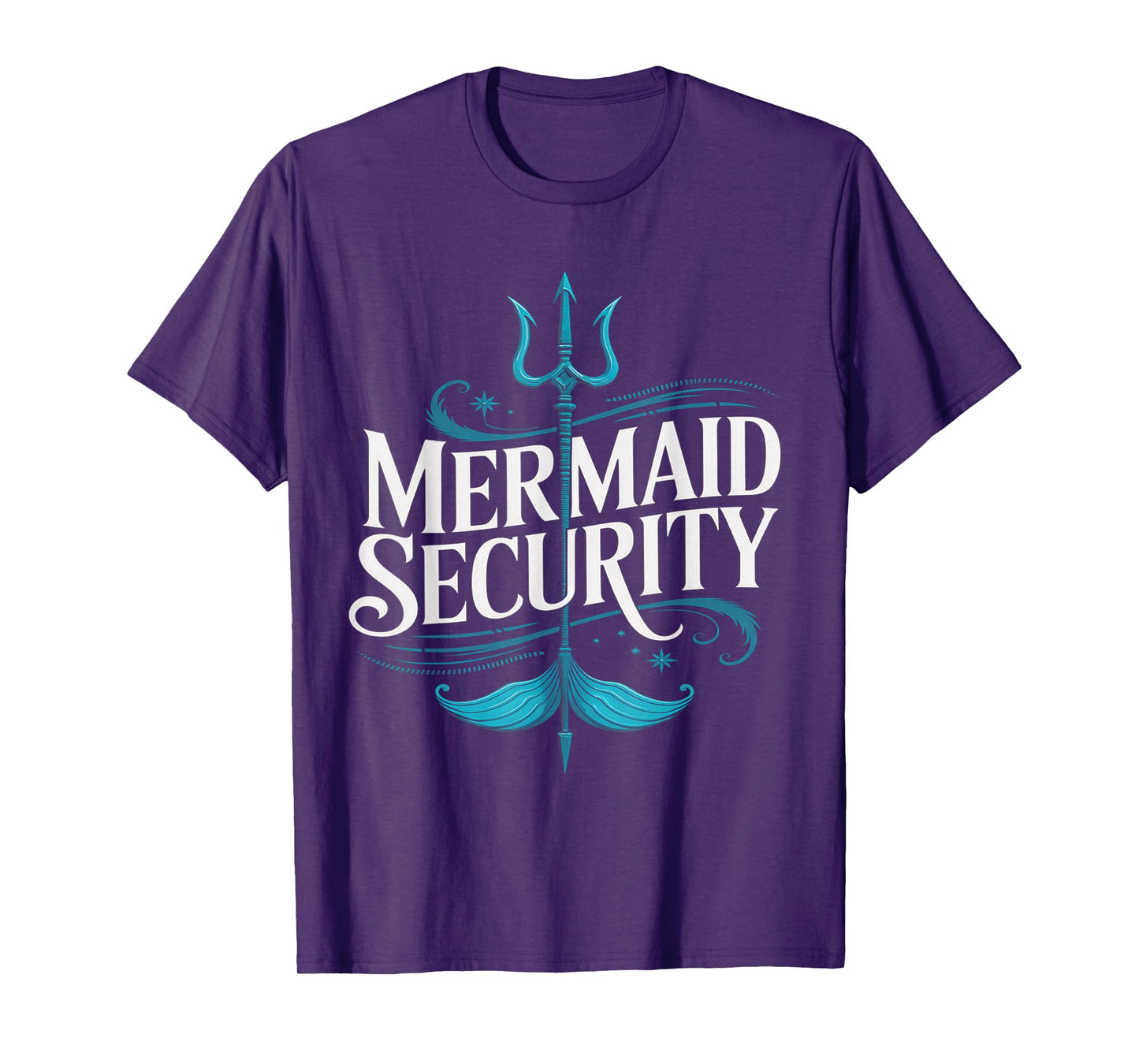 Mermaid Security Funny Dad Family Merman Mermaid Squad T-Shirt