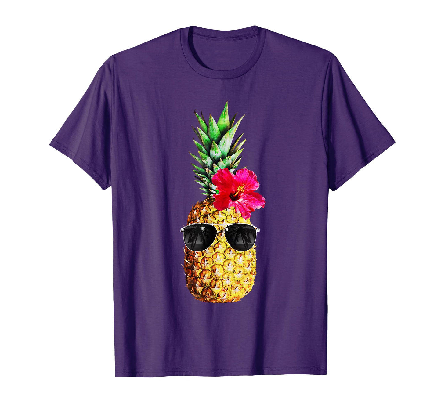 Summer Pineapple Graphic for Women Teen Hawaiian Cute Funny T-Shirt
