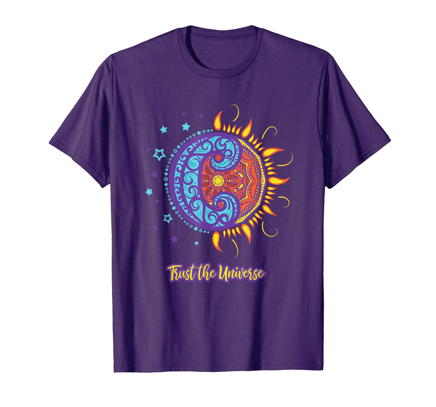 Trust the Universe Sun Moon, Positive Self Care T-Shirt
