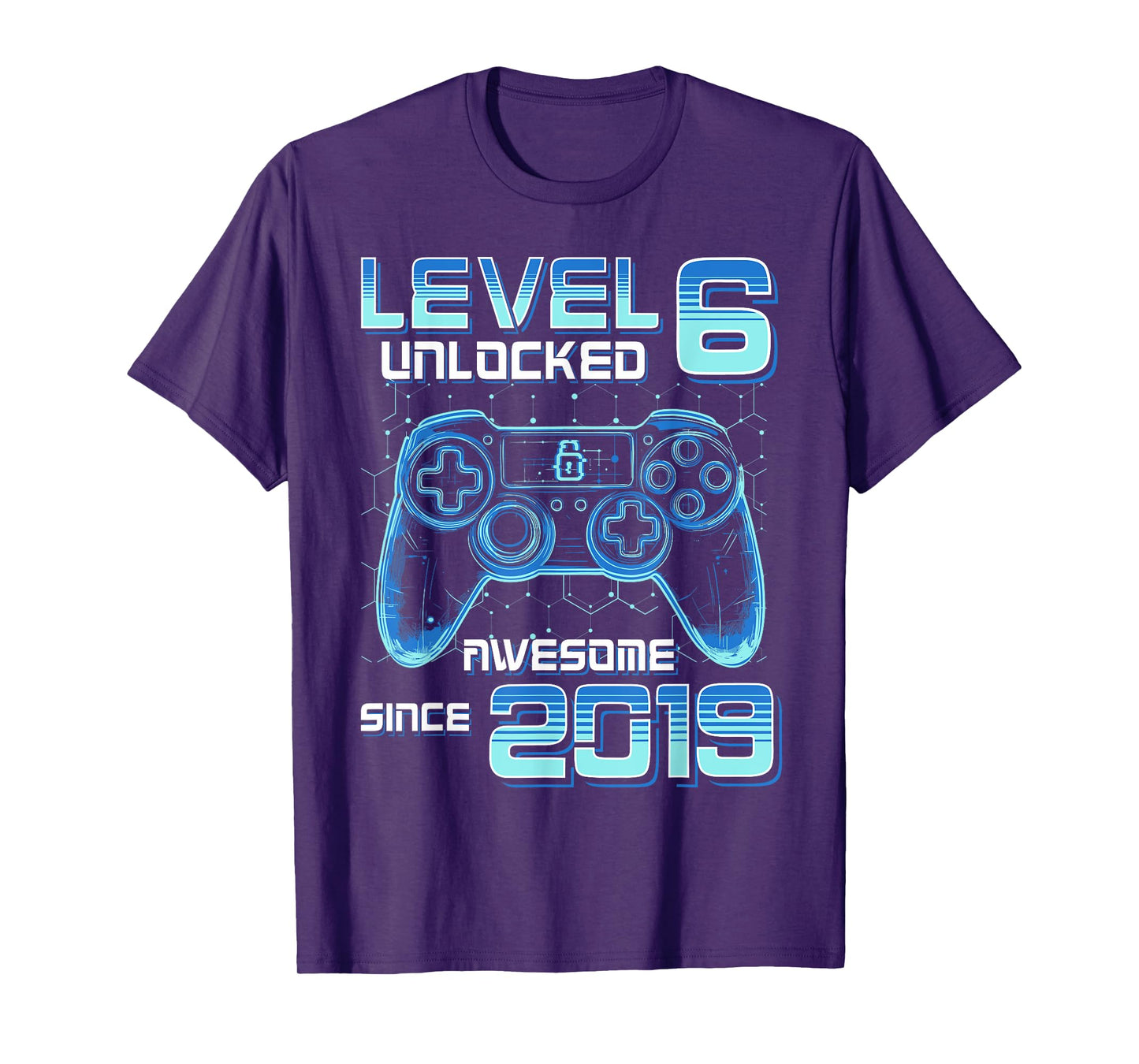 Level 6 Unlocked Video Game Party 6th Birthday Gamer Boys T-Shirt