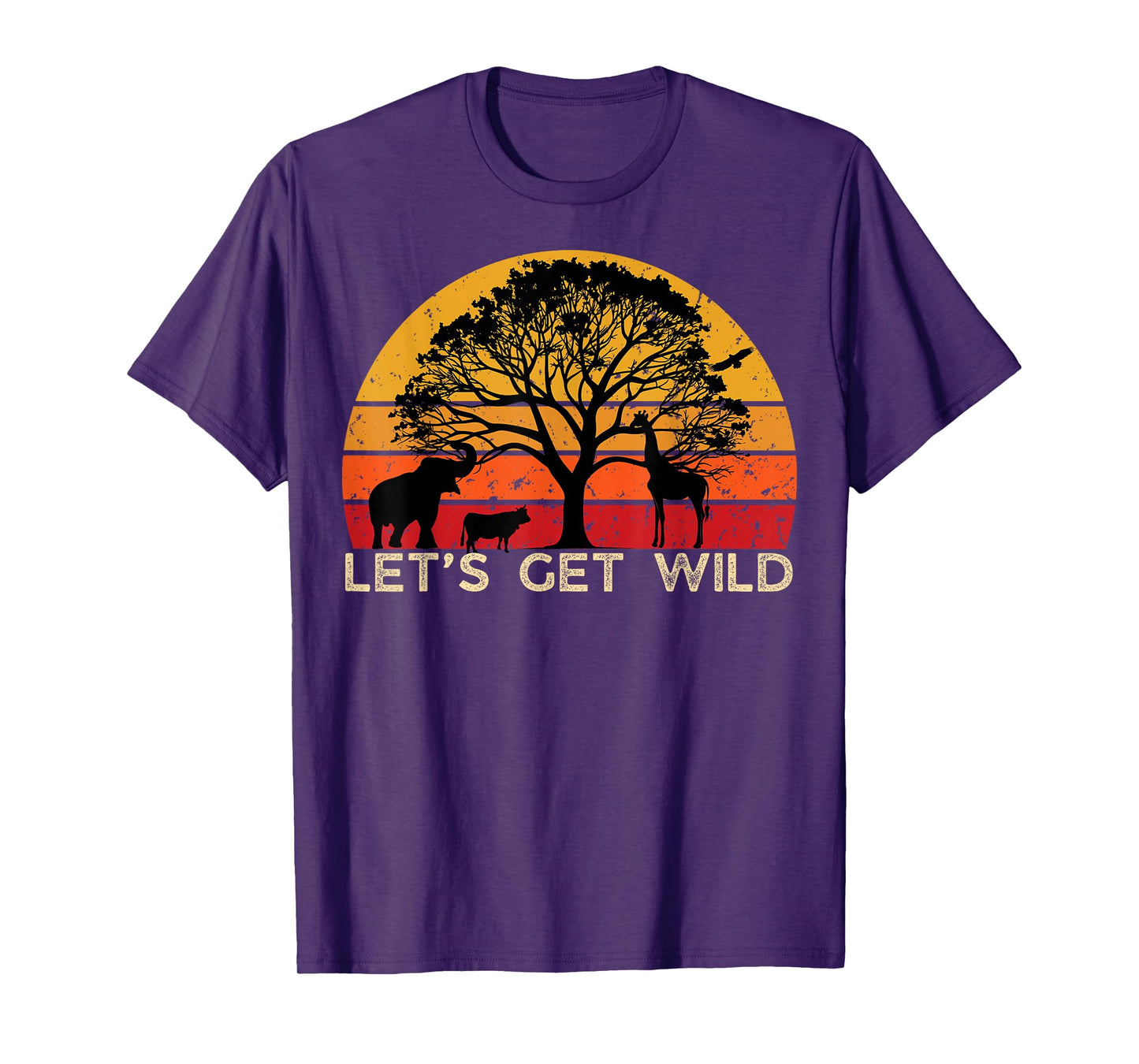 Zoo Animals Wildlife Birthday Party Let's Get Wild Safari T-Shirt