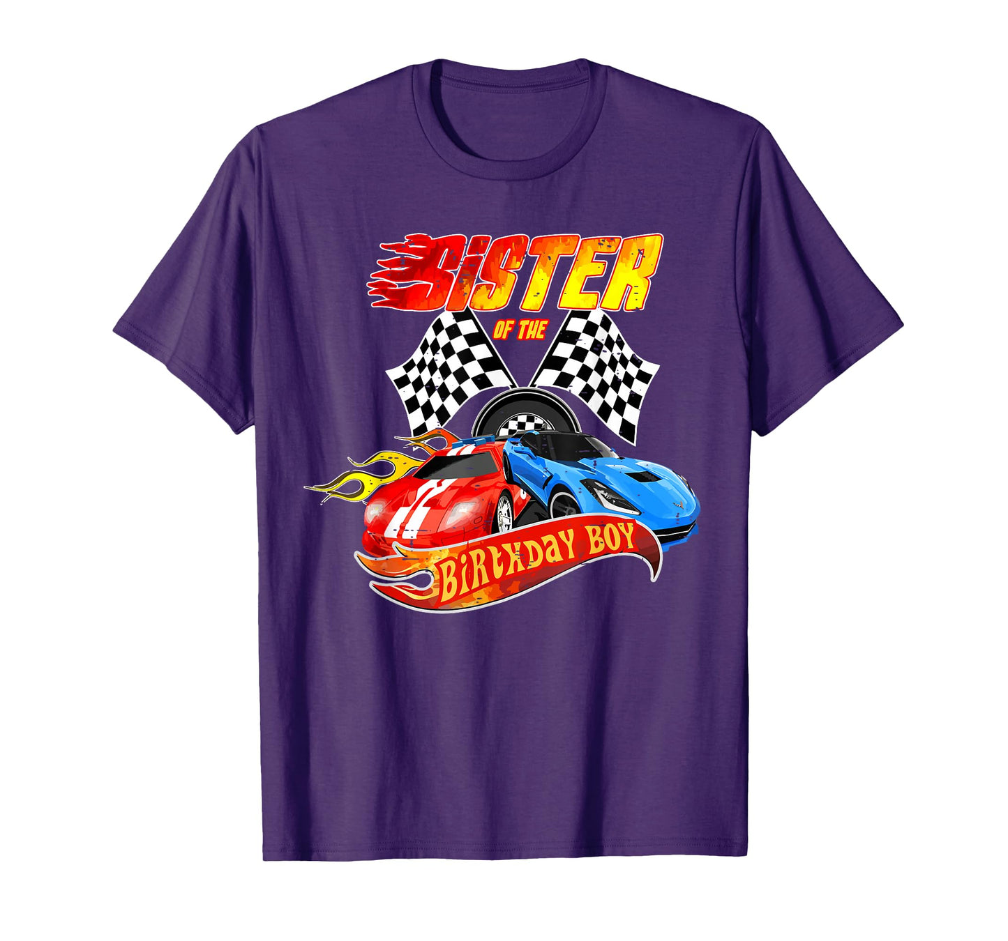 Sister Of The Birthday Boy Race Car Birthday Party Racing T-Shirt