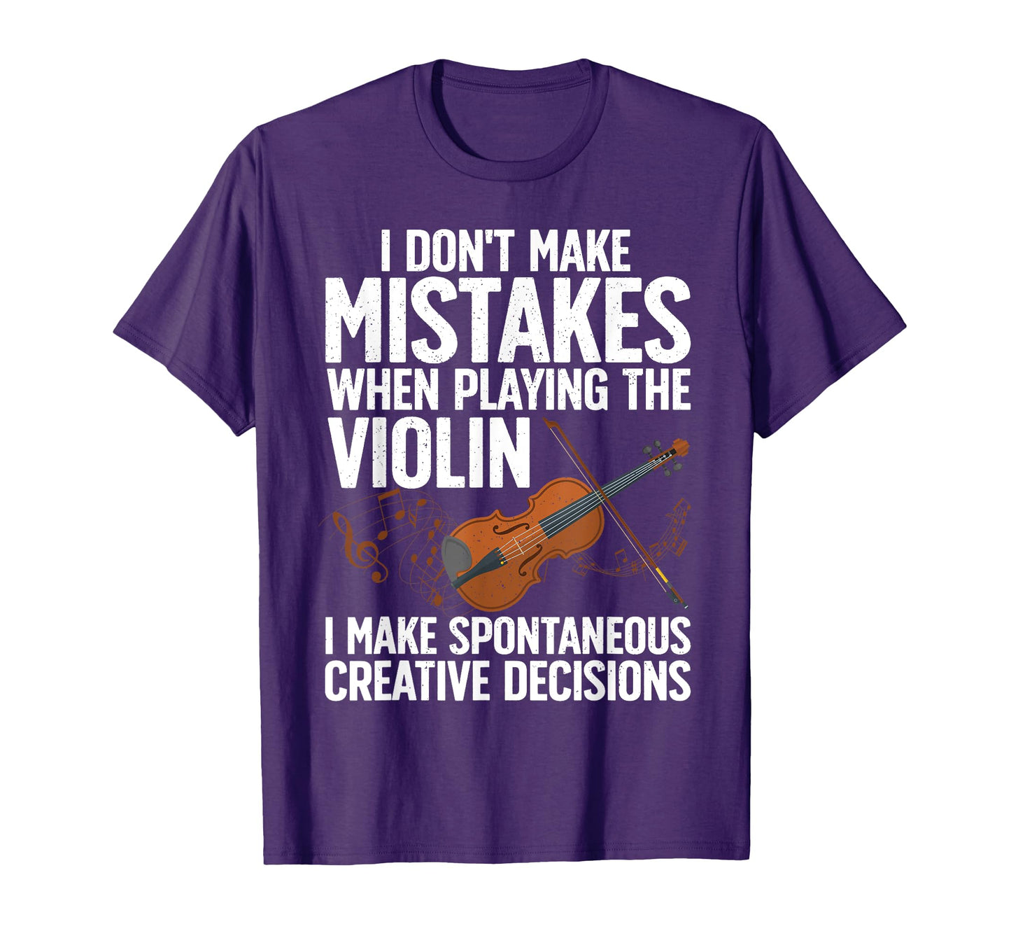 Funny Violin Design For Men Women Orchestra Violin Player T-Shirt