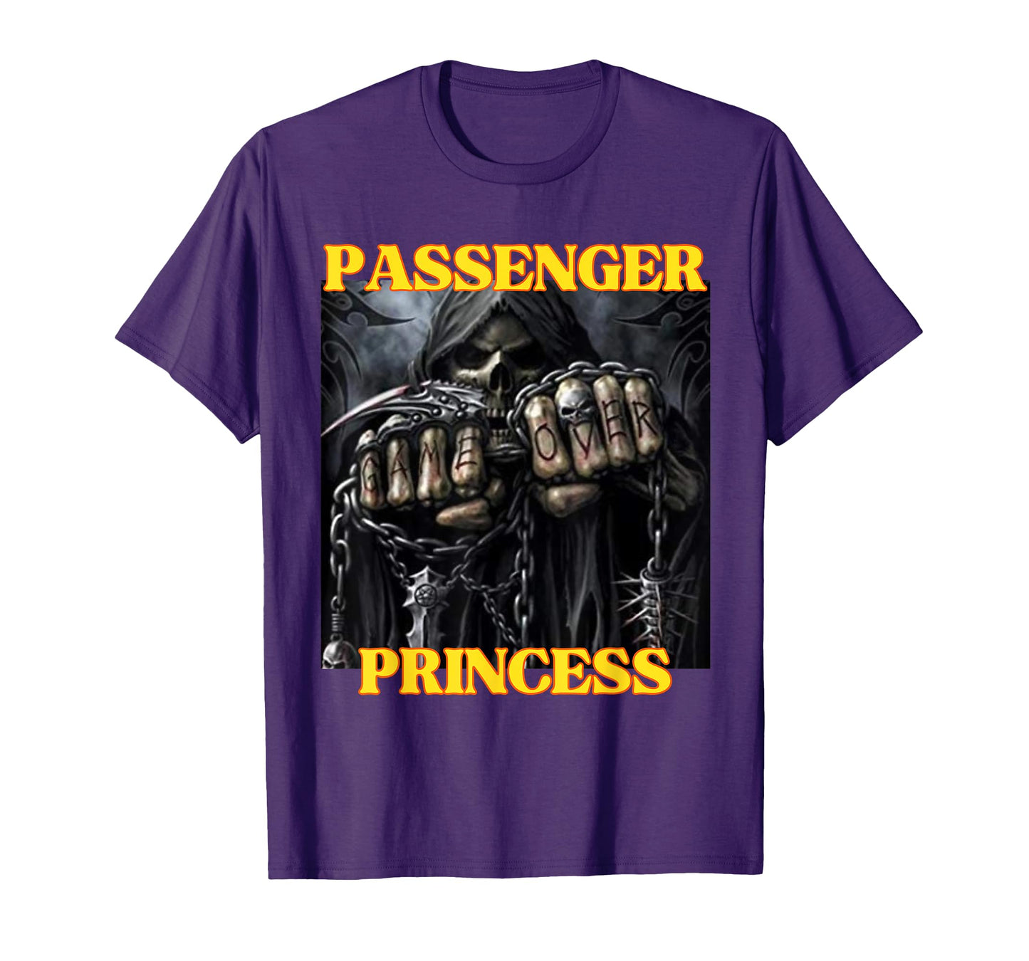 I Heart Passenger Princess Funny Hard Skeleton Meme T-Shirt