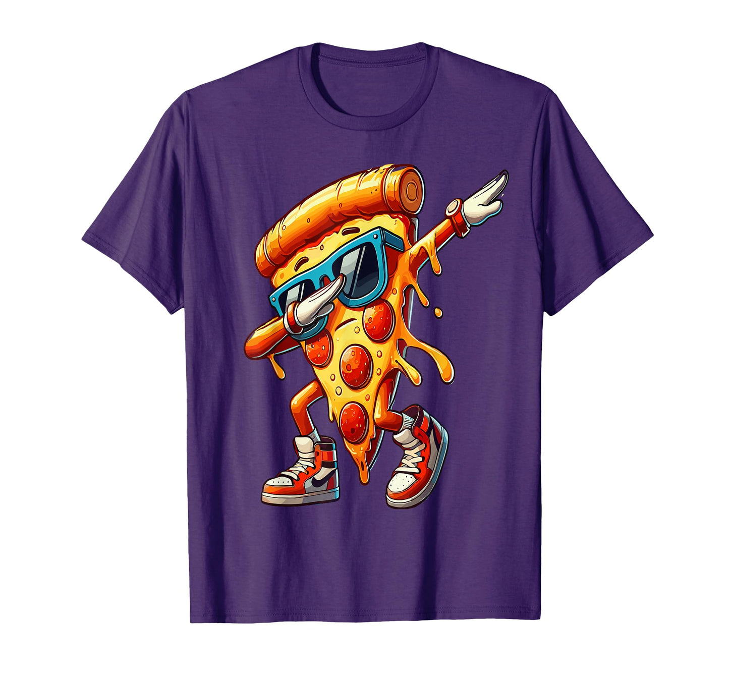 Dabbing Pizza Slice Fun Graphic Tee for Food Lovers T-Shirt