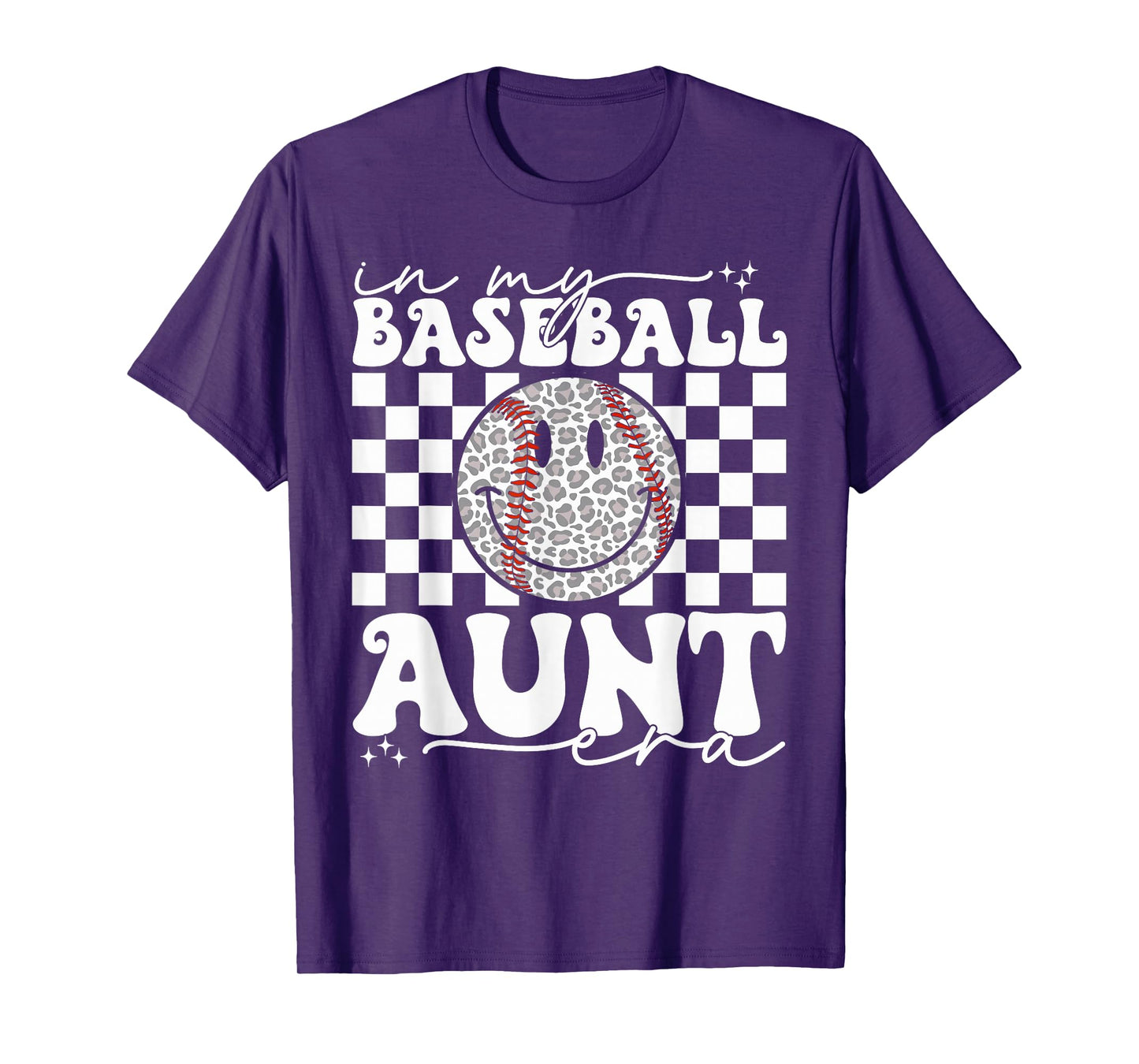 Groovy Vintage In My Baseball Aunt Era Baseball Aunt Auntie T-Shirt