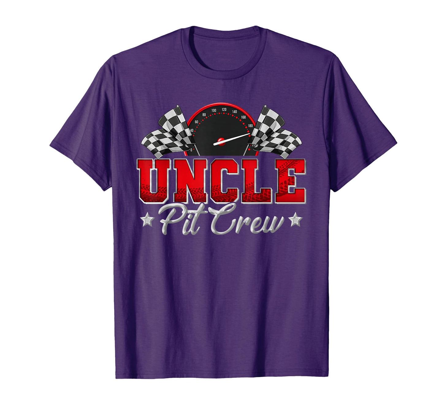 Pit Crew Race Car Racing Uncle Family Birthday Party Gift T-Shirt