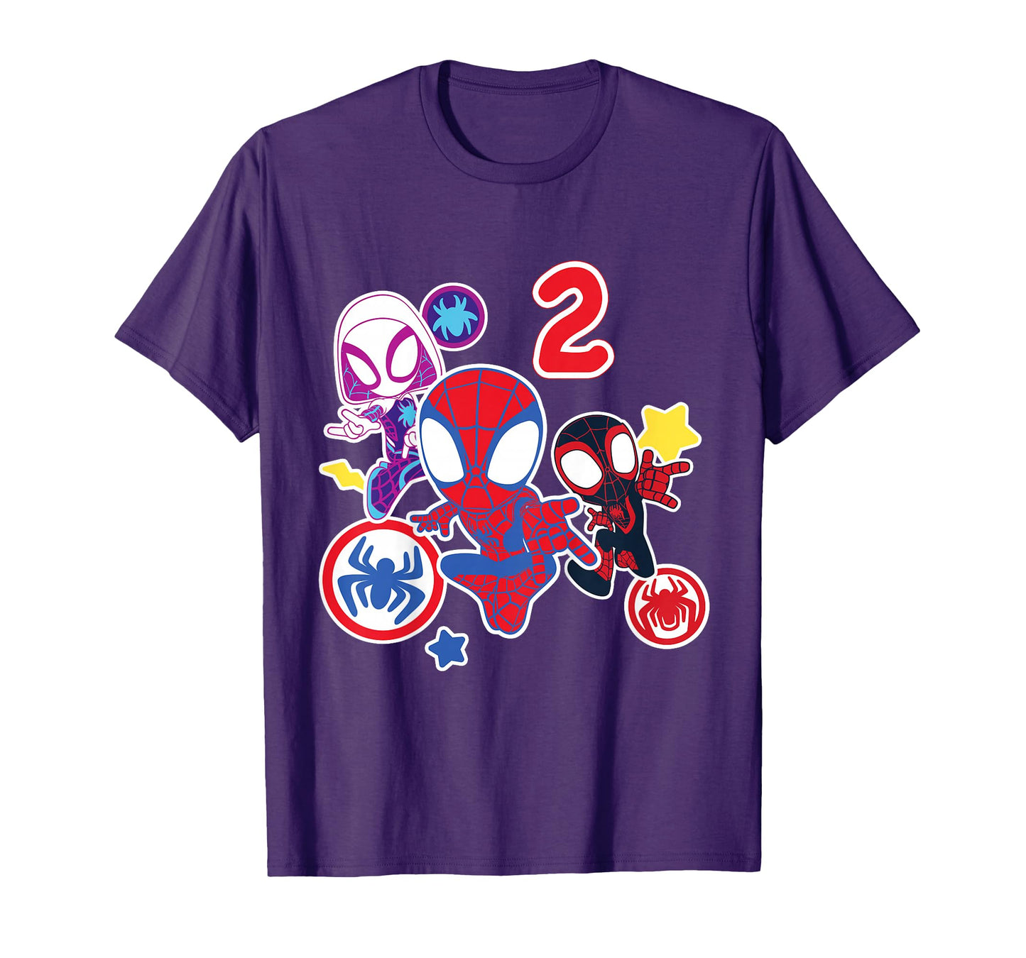 Marvel Spidey and His Amazing Friends 2 Year Old Birthday T-Shirt