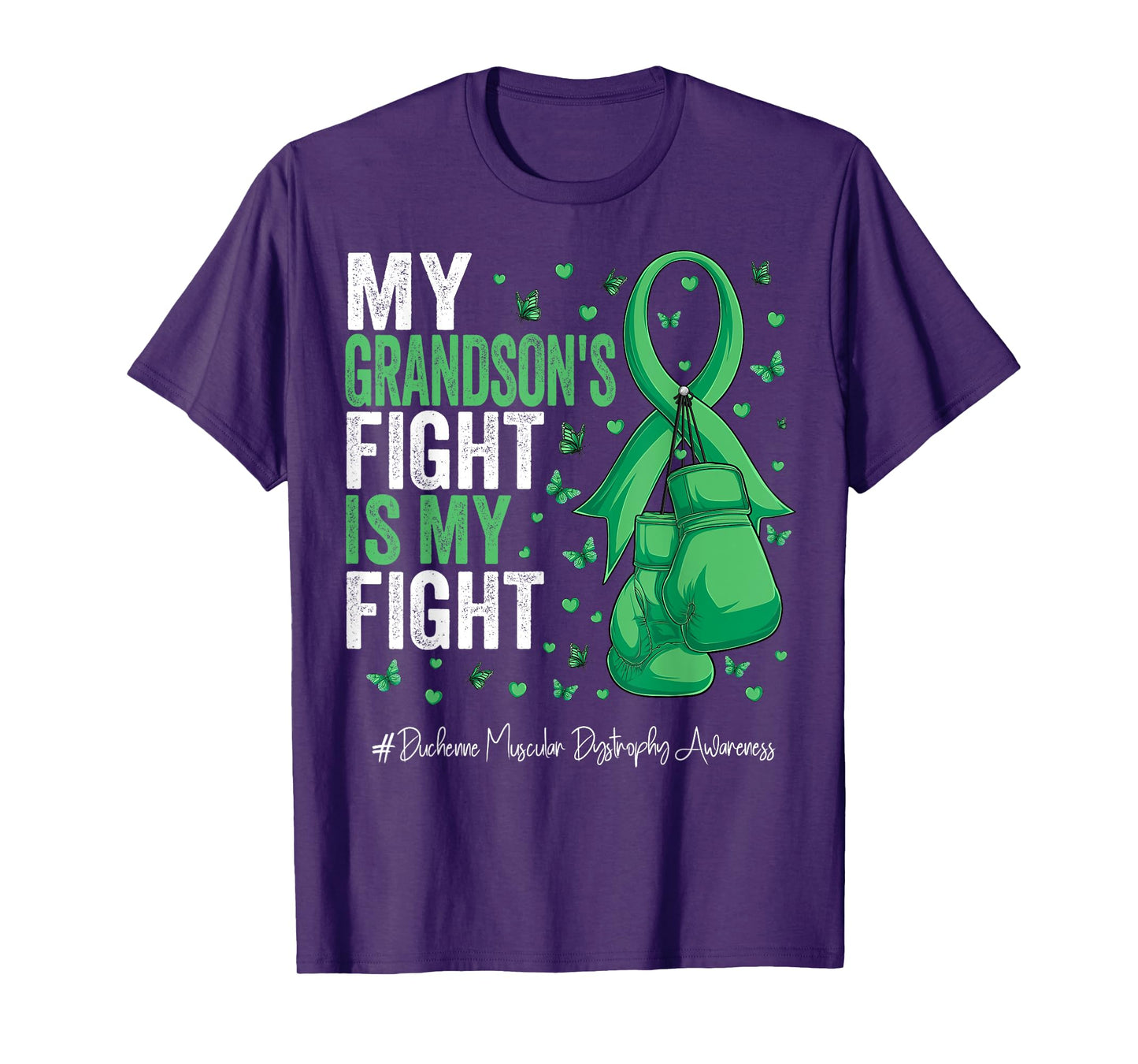 Green Ribbon Grandson Duchenne Muscular Dystrophy Awareness T-Shirt