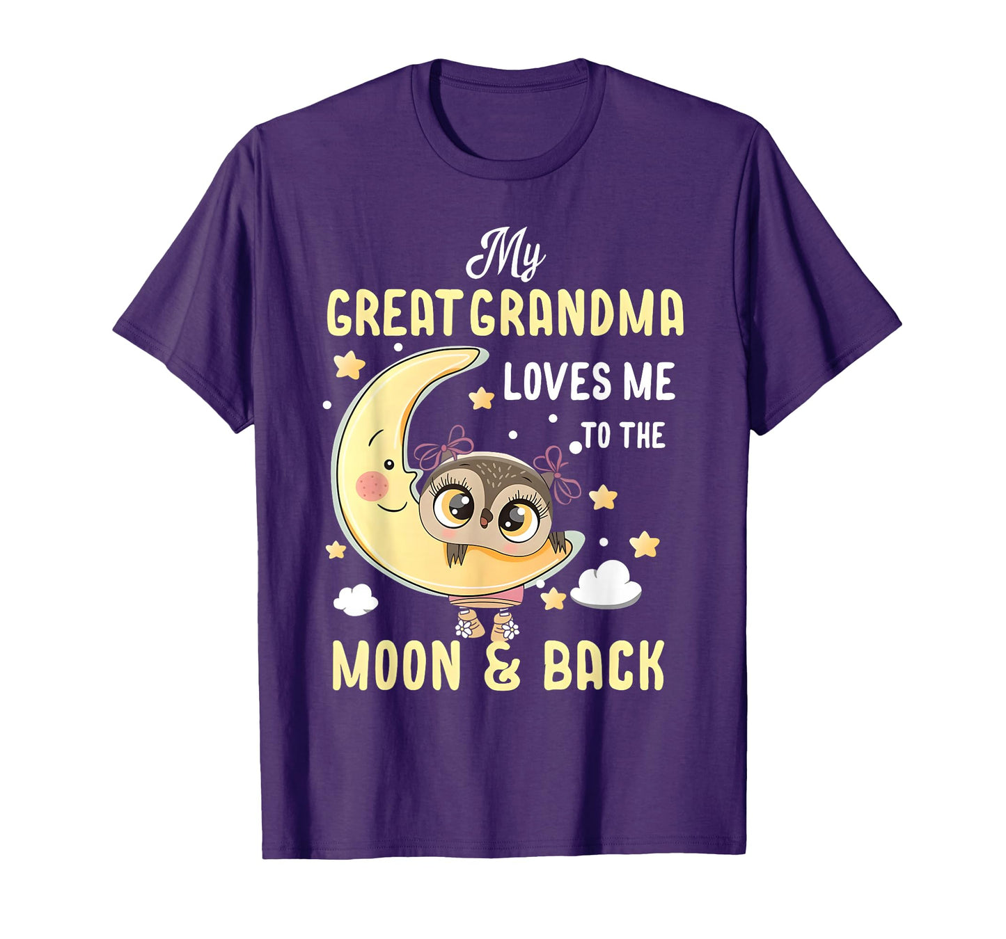 My Grandma Loves Me to the Moon & Back Grandchild Kids girl T-Shirt