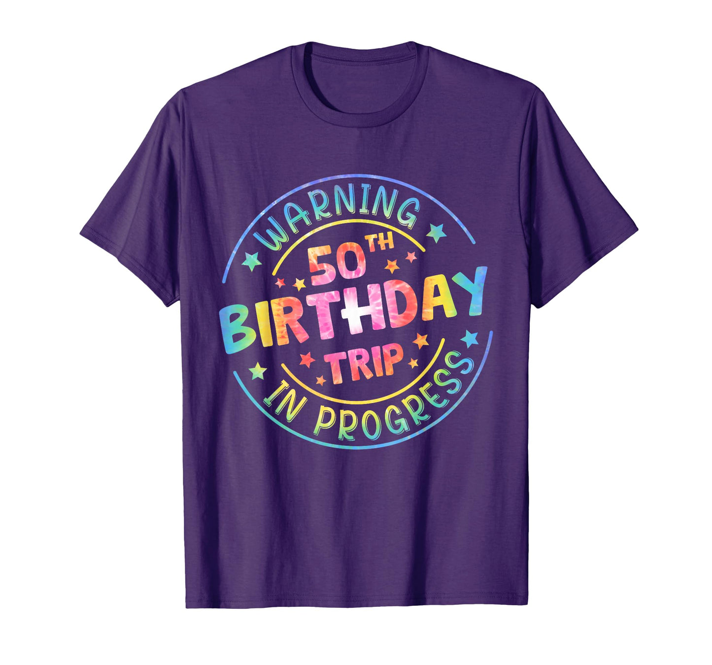 Warning 50th Birthday Trip In Progress Funny 50th Birthday T-Shirt