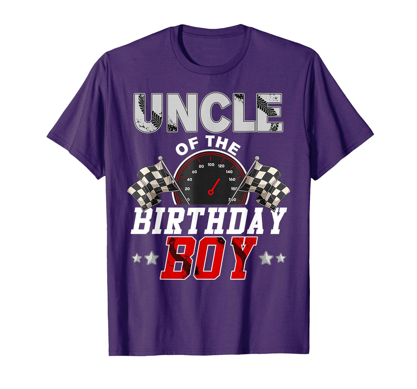 Uncle Of The Birthday Boy Race Car Racing Car Driver T-Shirt