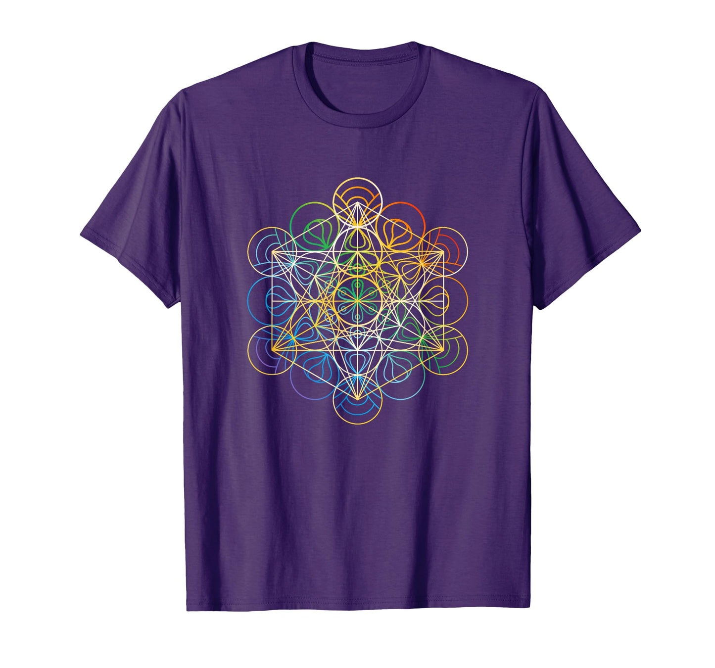 Sacred Geometry Shirt Chakra Colors T-Shirt