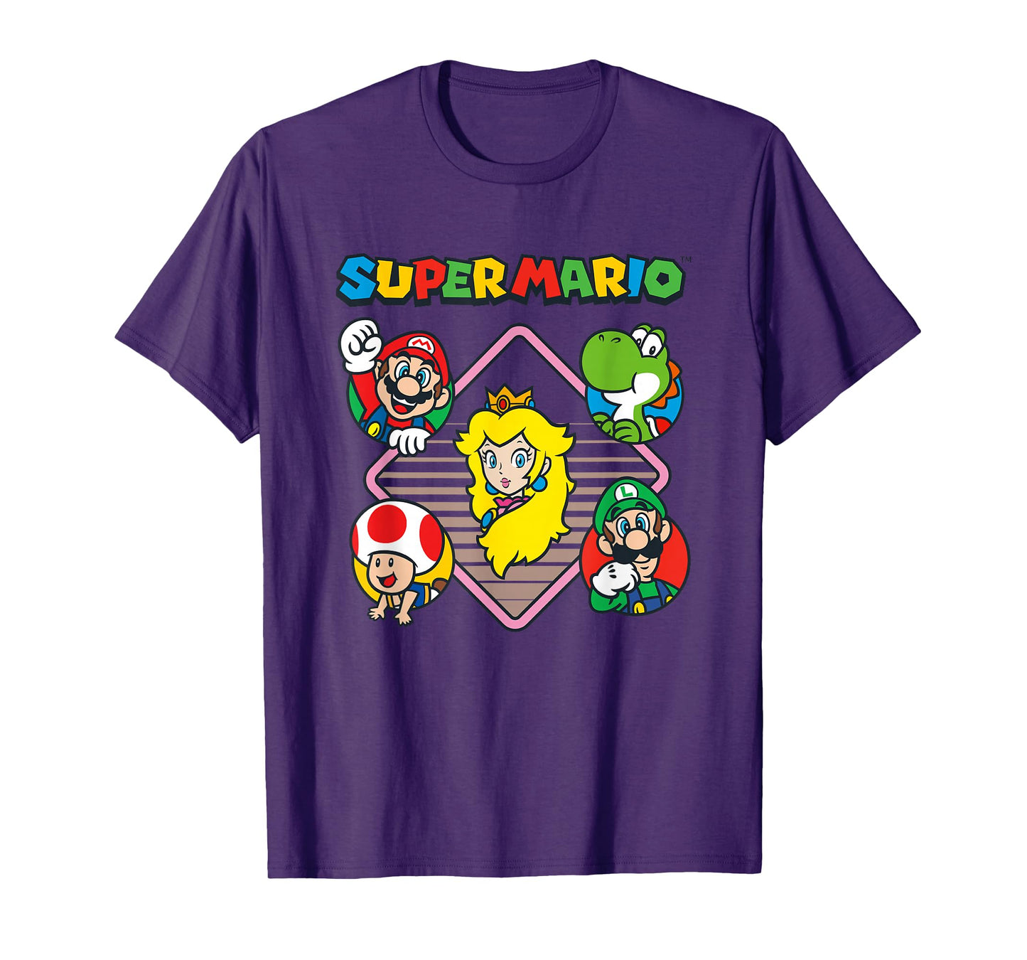 Super Mario Bros Vintage Princess Peach & Friends T-Shirt