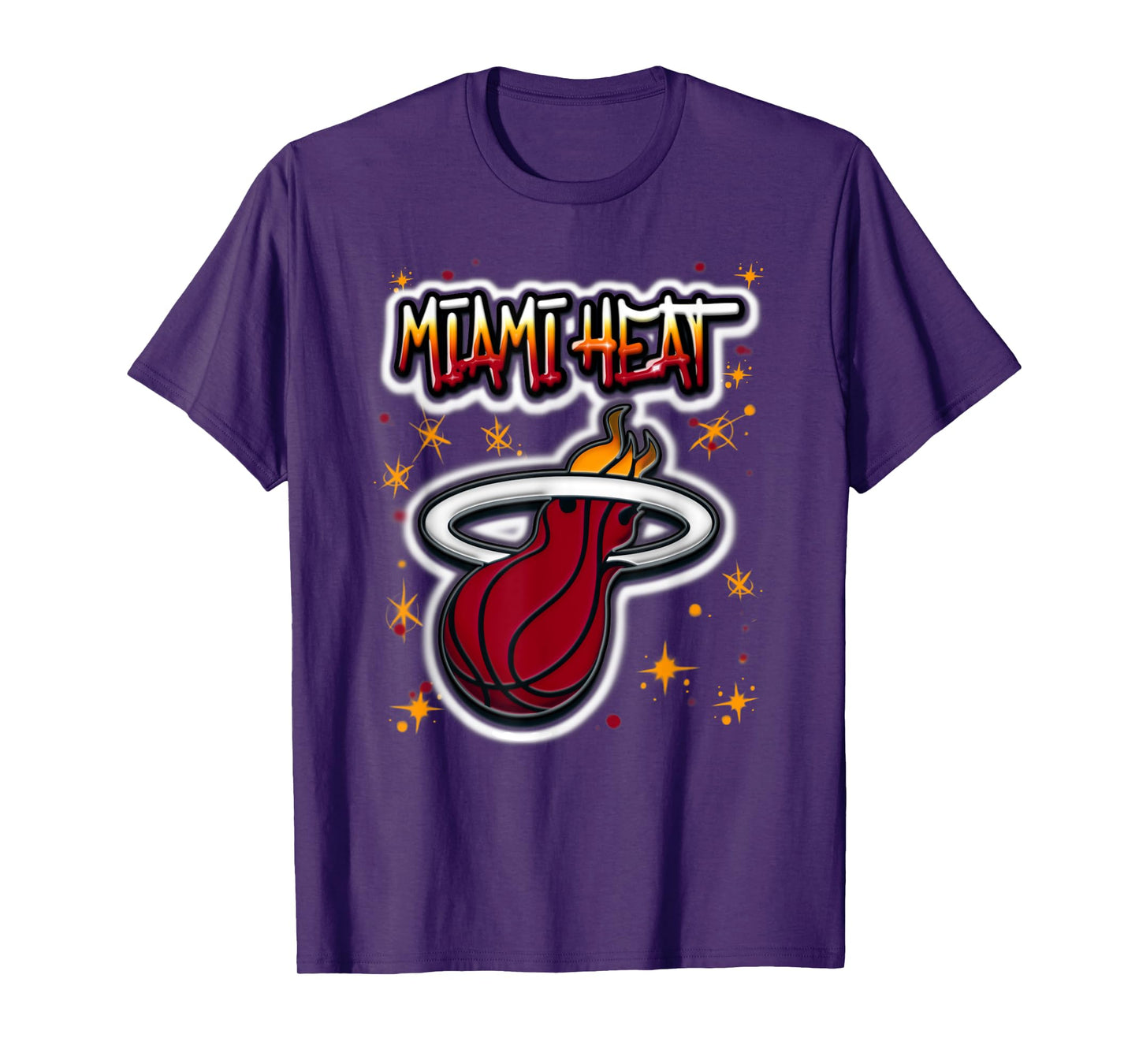 NBA Miami Heat Airbrush Logo T-Shirt