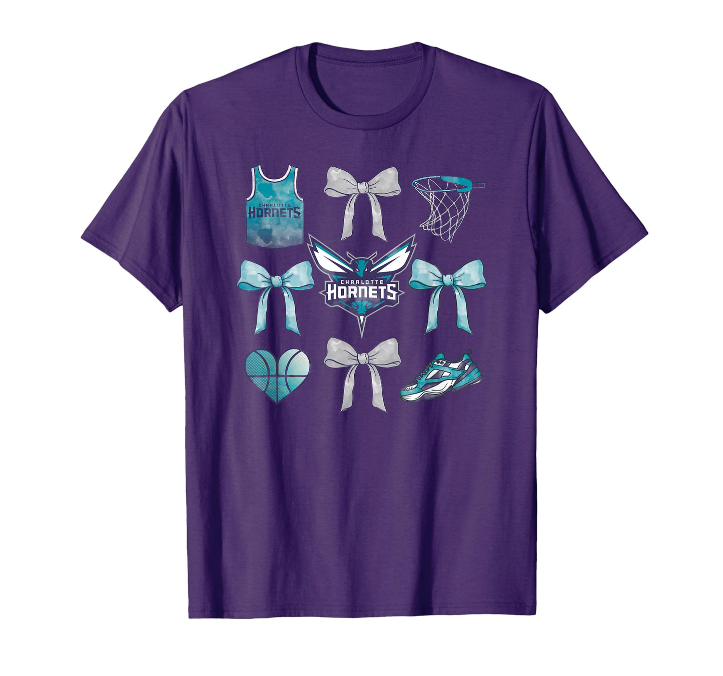 NBA Charlotte Hornets Bow Grid T-Shirt