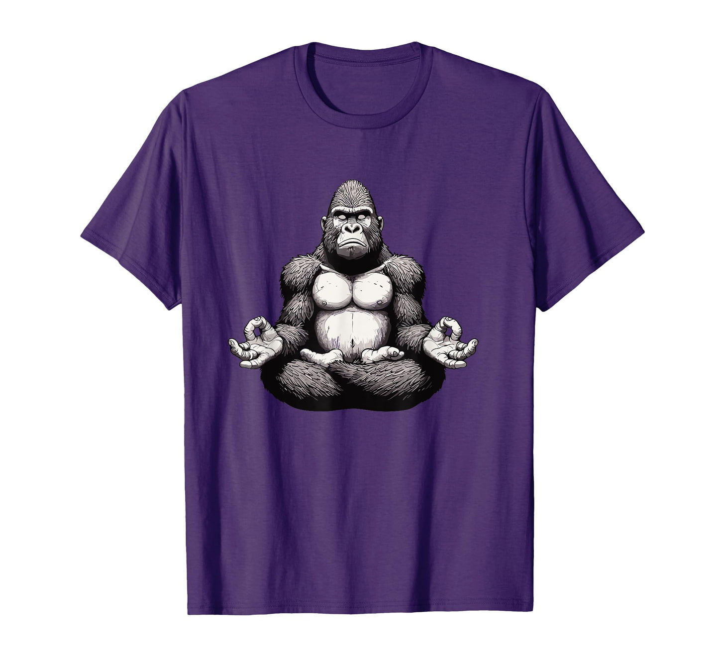 Meditation Gorilla Yoga Pose Relaxing Animal T-Shirt