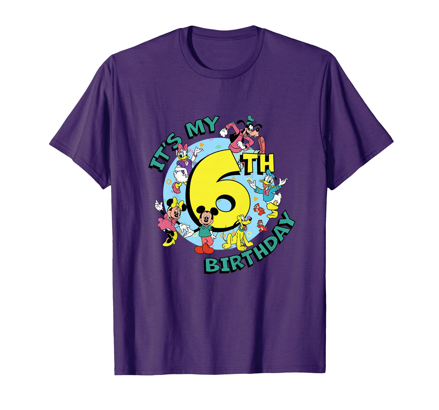 Disney Mickey and Friends It’s My Sixth 6th Birthday T-Shirt
